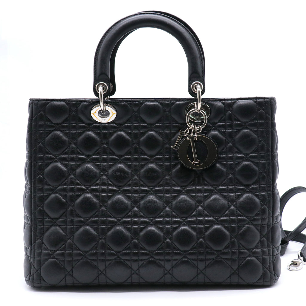 Lambskin Cannage Lady Dior Black