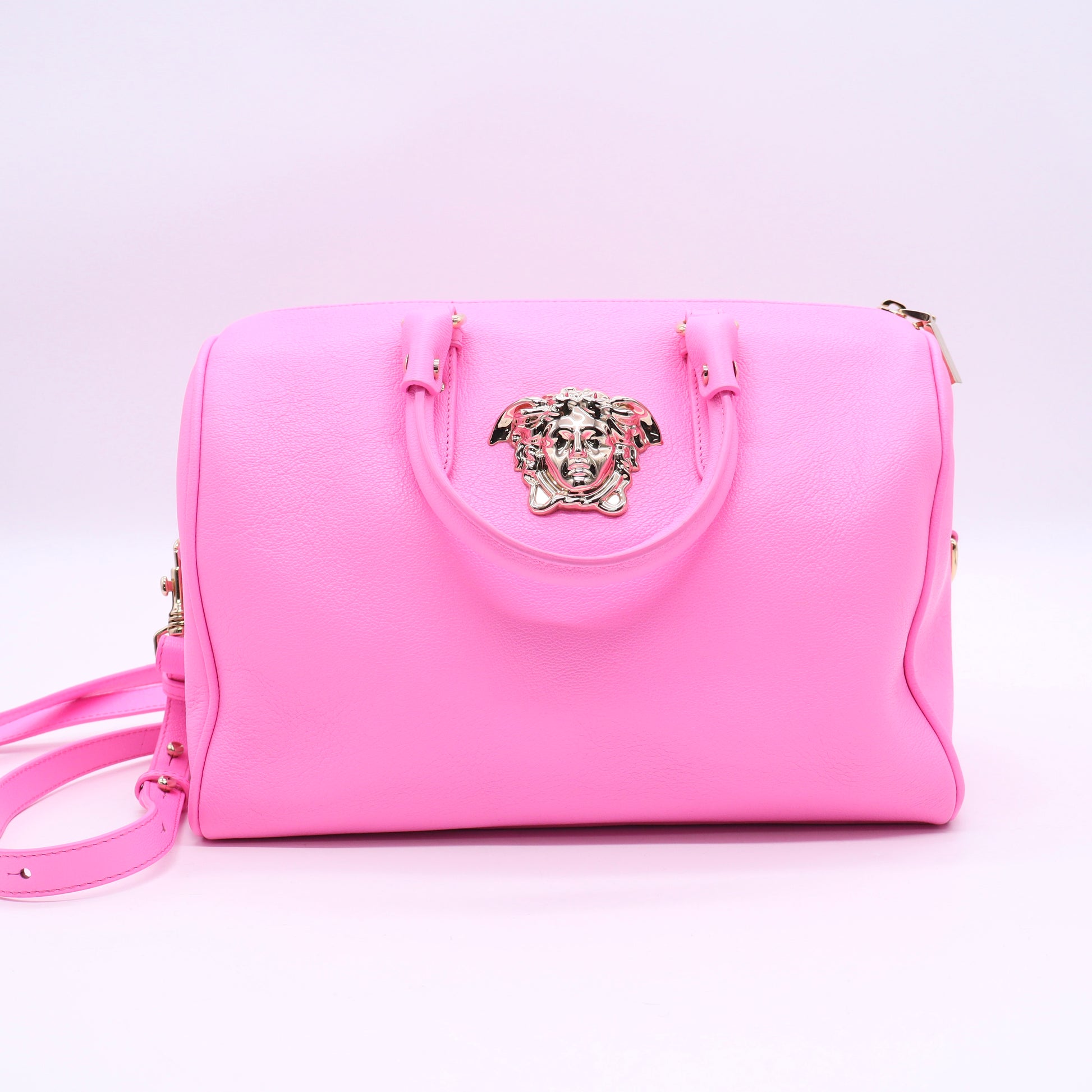 Calfskin Palazzo Duffle Bag Pink Twins LDJ3359