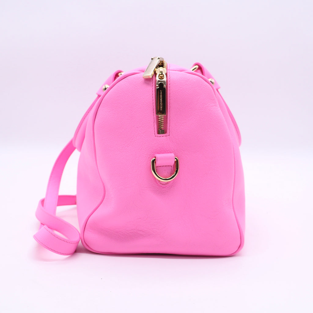 Calfskin Palazzo Duffle Bag Pink Twins LDJ3359