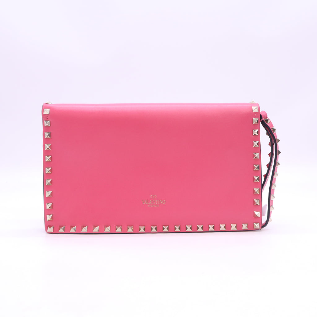 Nappa Rockstud Wristlet Clutch Ninphea W23526