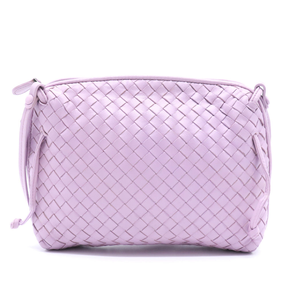 Nappa Intrecciato Pillow Crossbody Messenger Parme
