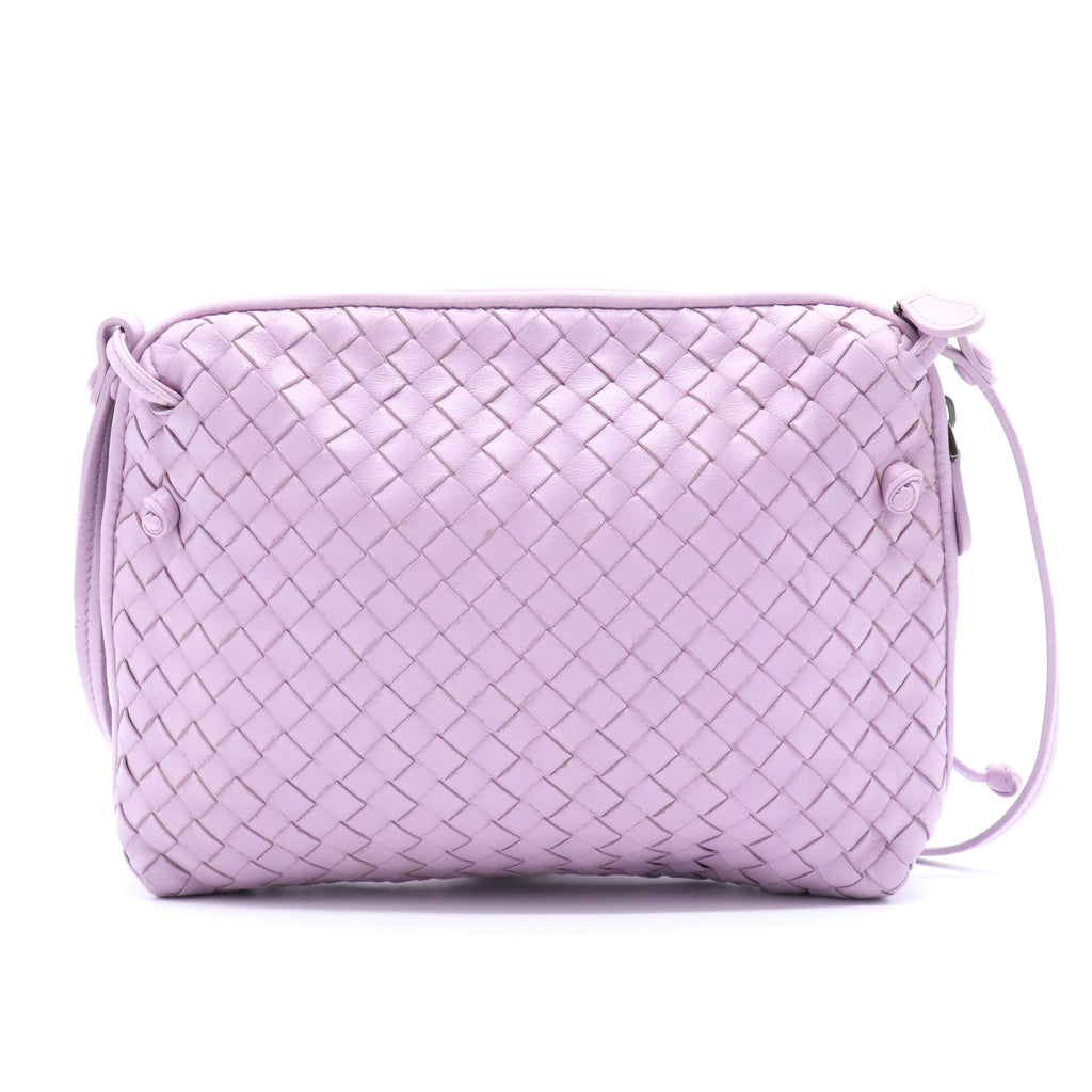 Nappa Intrecciato Pillow Crossbody Messenger Parme