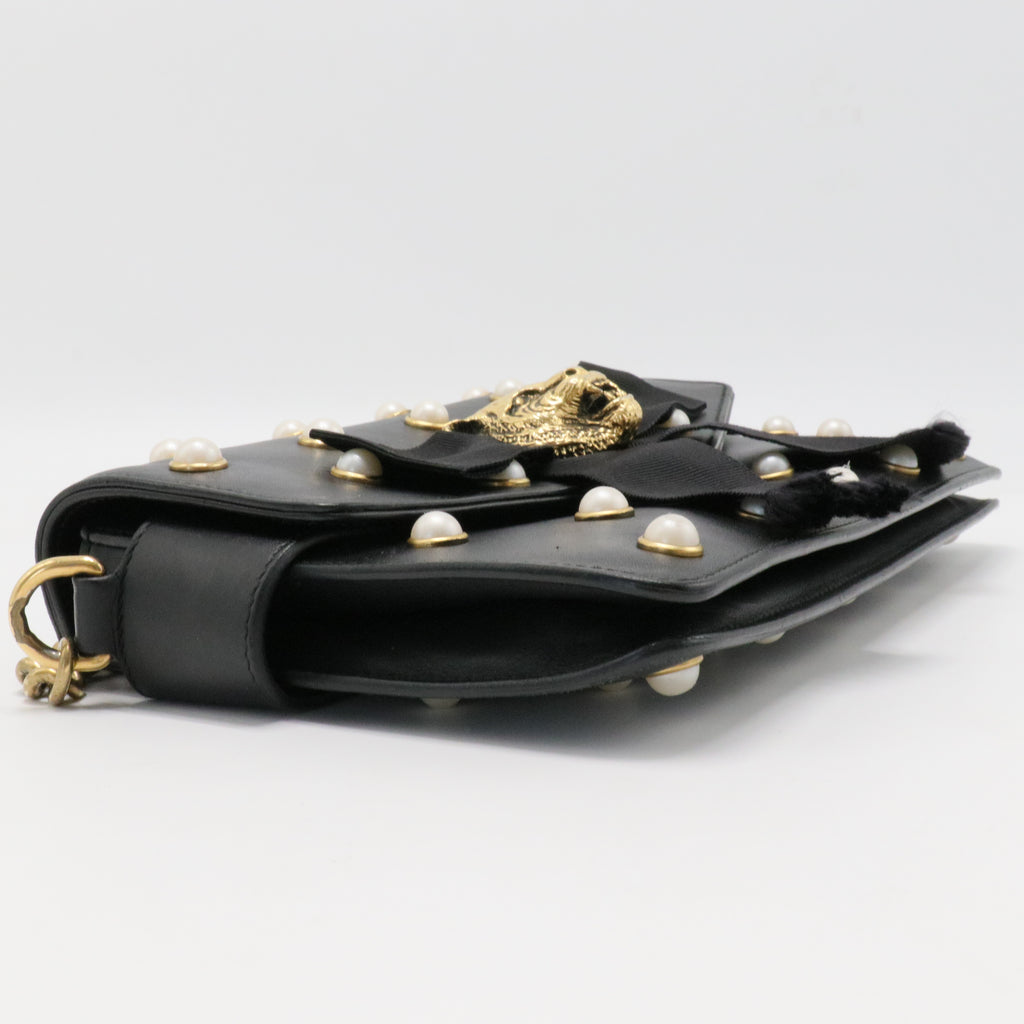 Broadway Pearly Bee Shoulder Bag Embellished Leather Mini