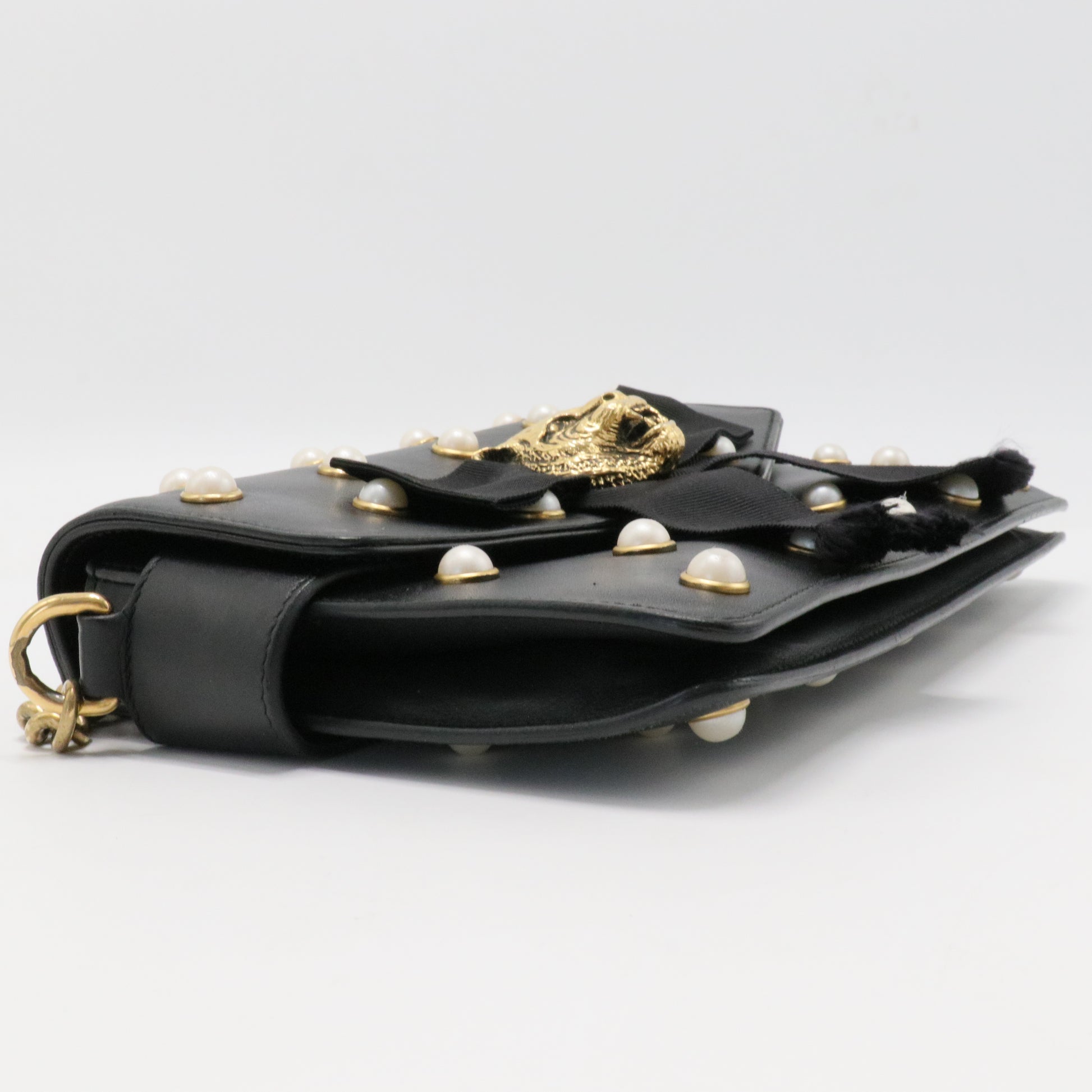 Broadway Pearly Bee Shoulder Bag Embellished Leather Mini