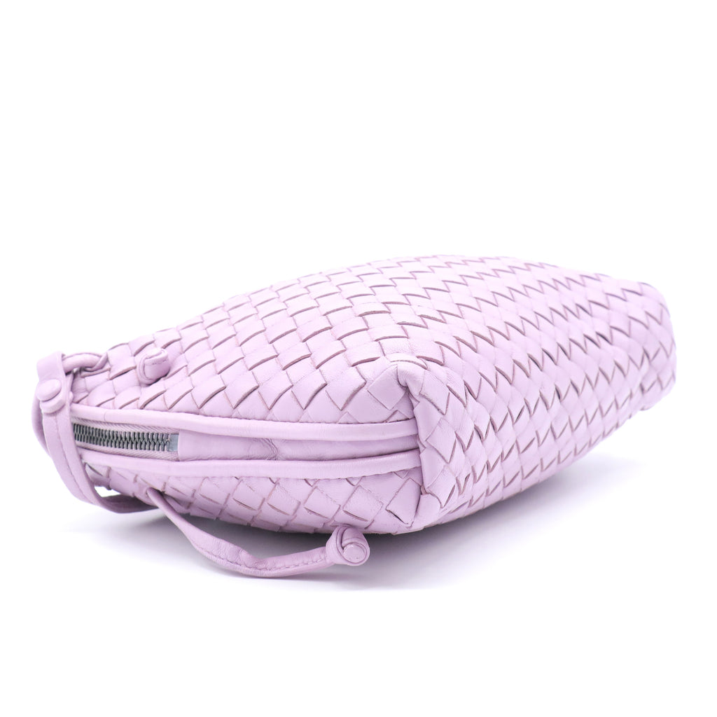 Nappa Intrecciato Pillow Crossbody Messenger Parme