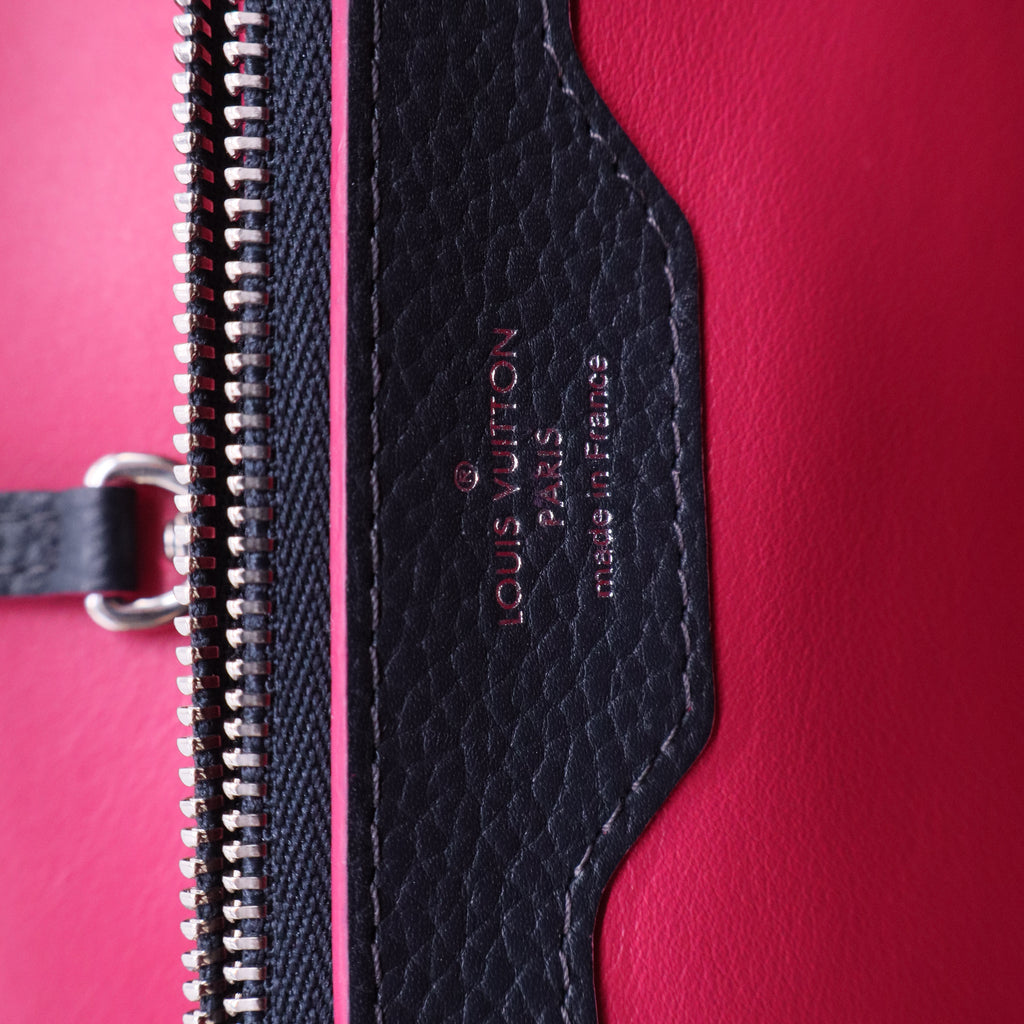 Navy Blue Capucines MM Bag B20031