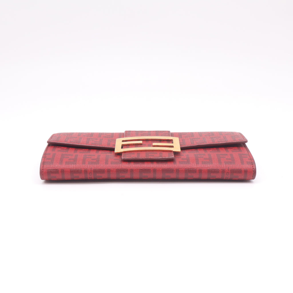 Fendi Zucchino Flap Continental Wallet W22209