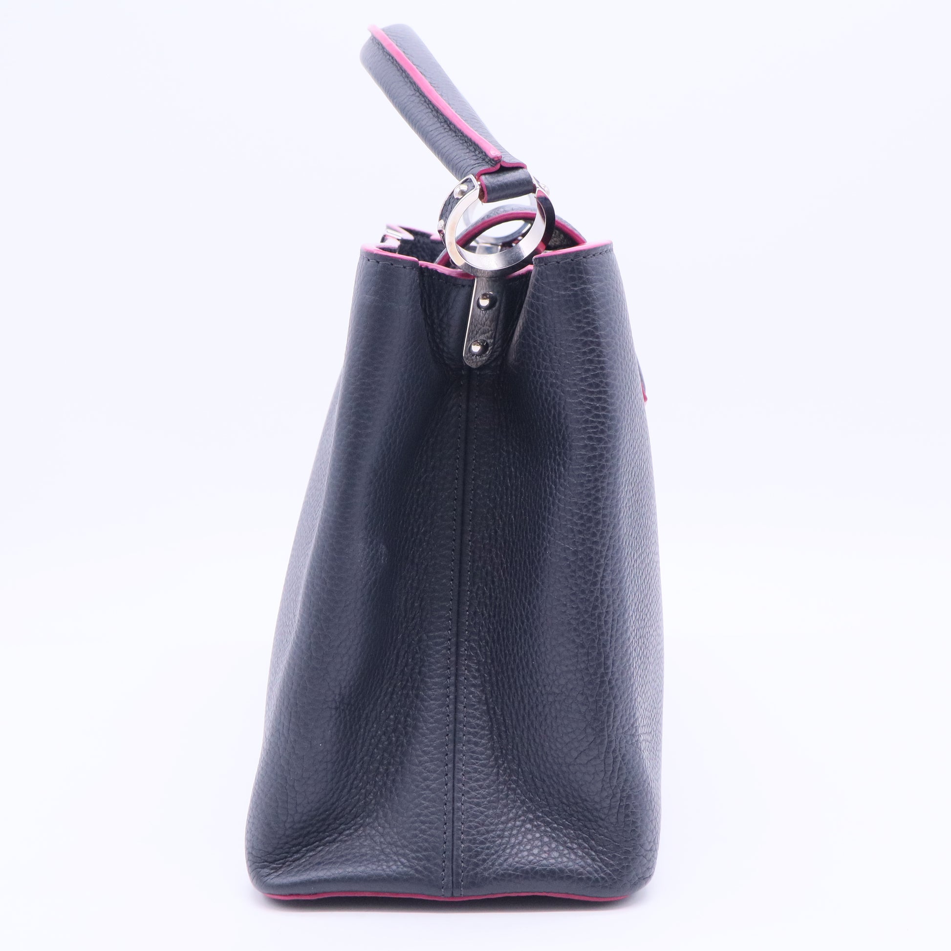 Navy Blue Capucines MM Bag B20031