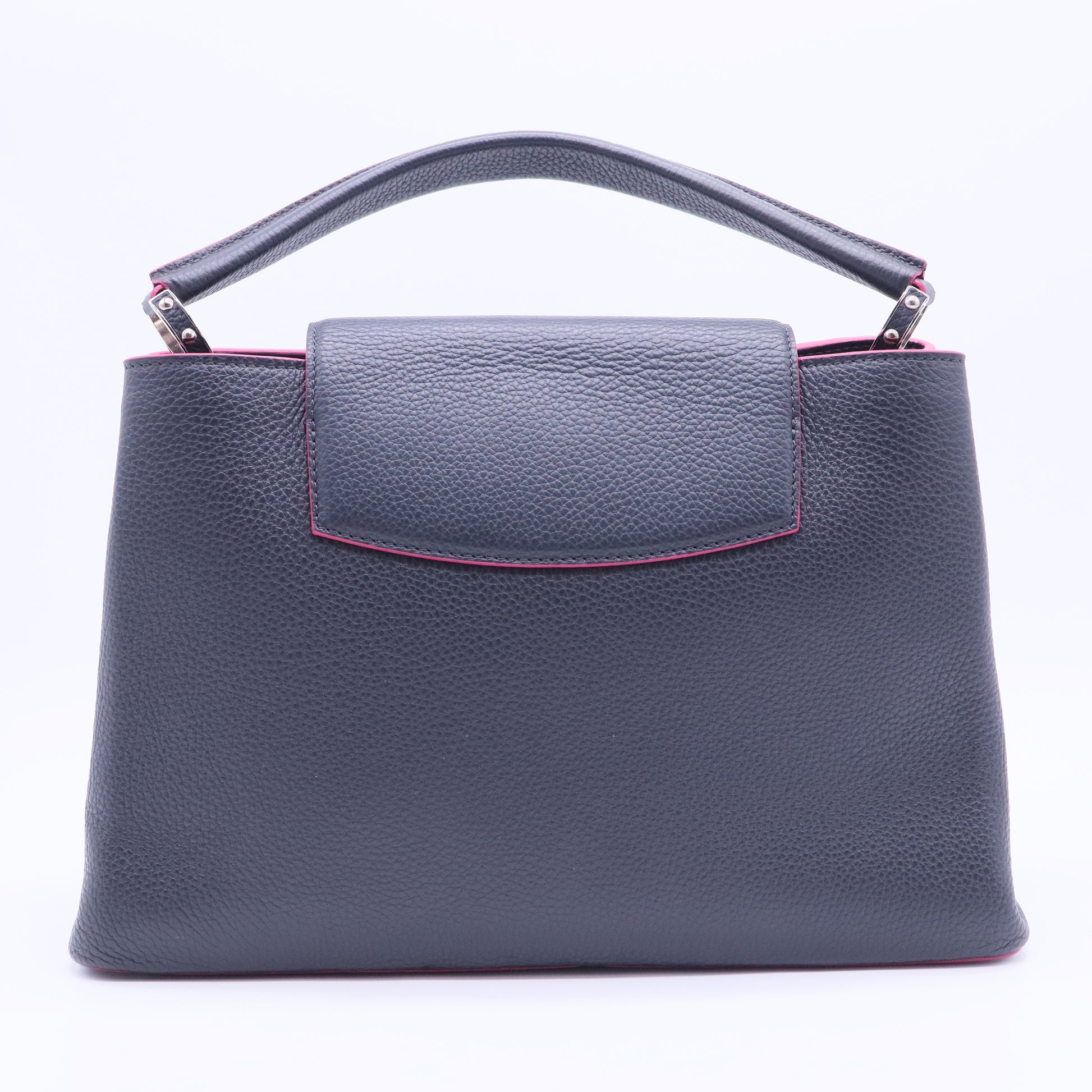 Navy Blue Capucines MM Bag B20031