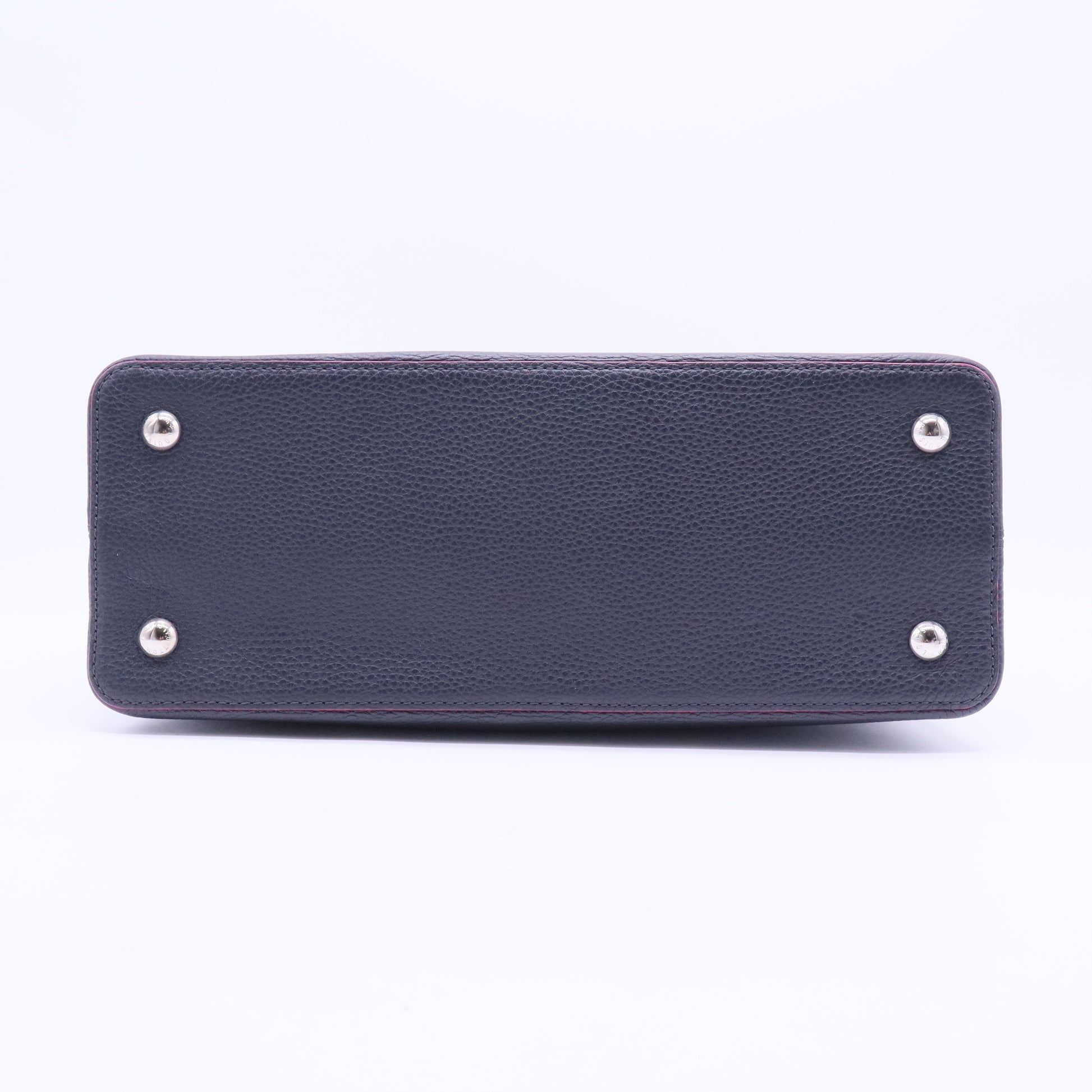 Navy Blue Capucines MM Bag B20031