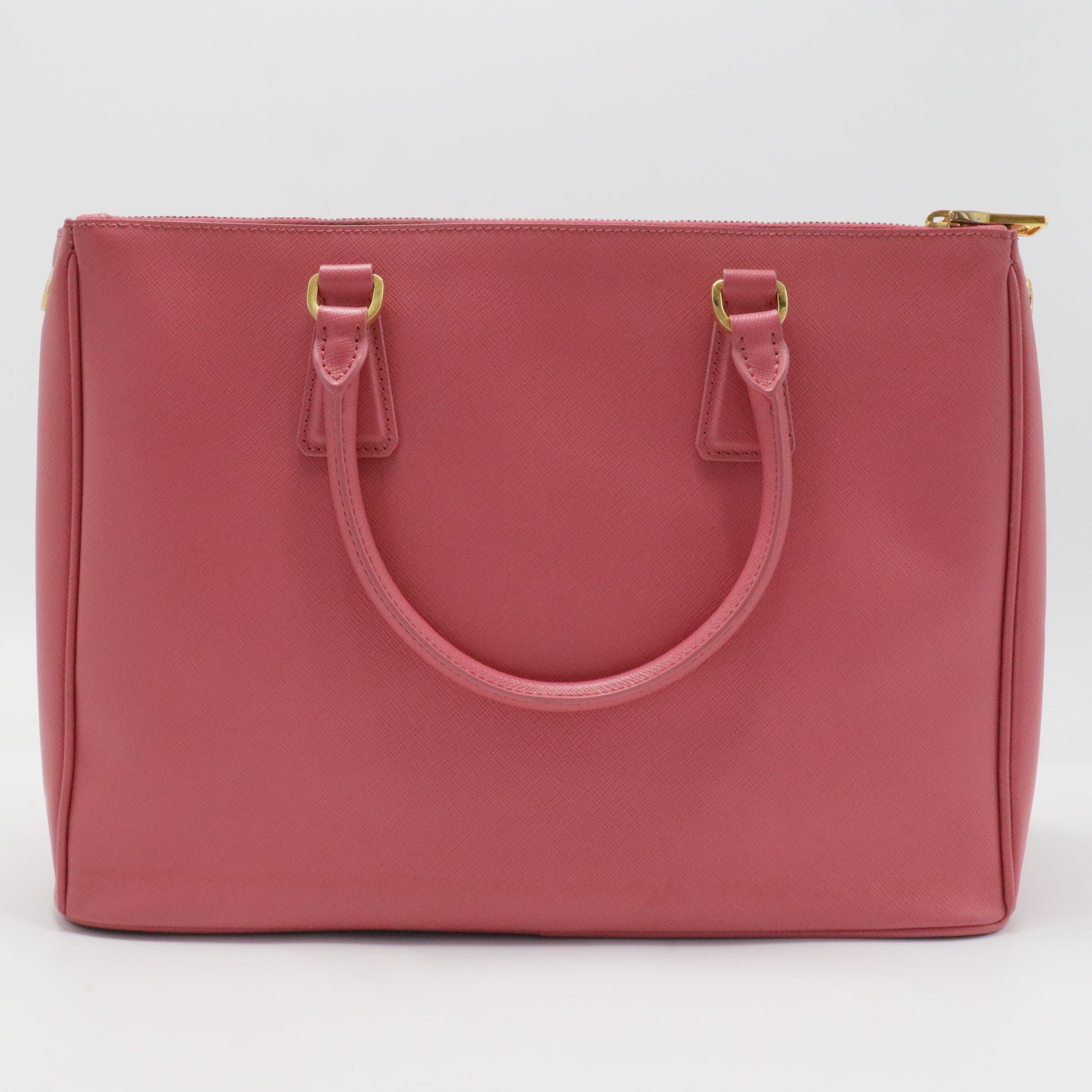 Double Zip Lux Tote Saffiano Leather Medium