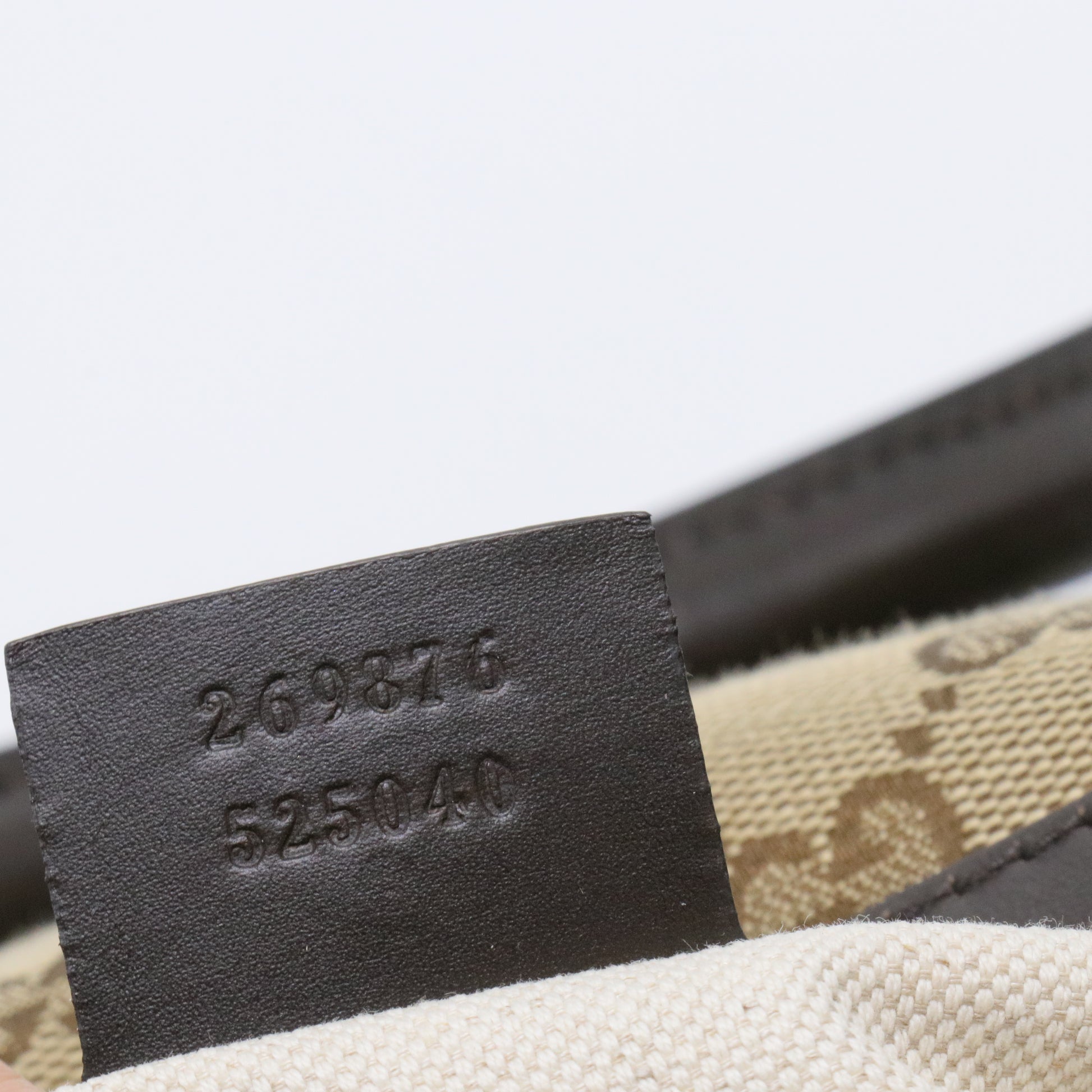 Beige/Ebony GG Canvas Medium Joy Boston Bag