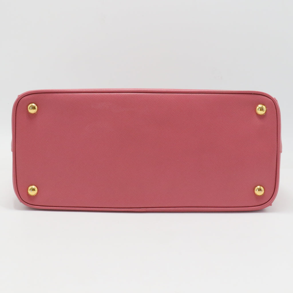 Double Zip Lux Tote Saffiano Leather Medium