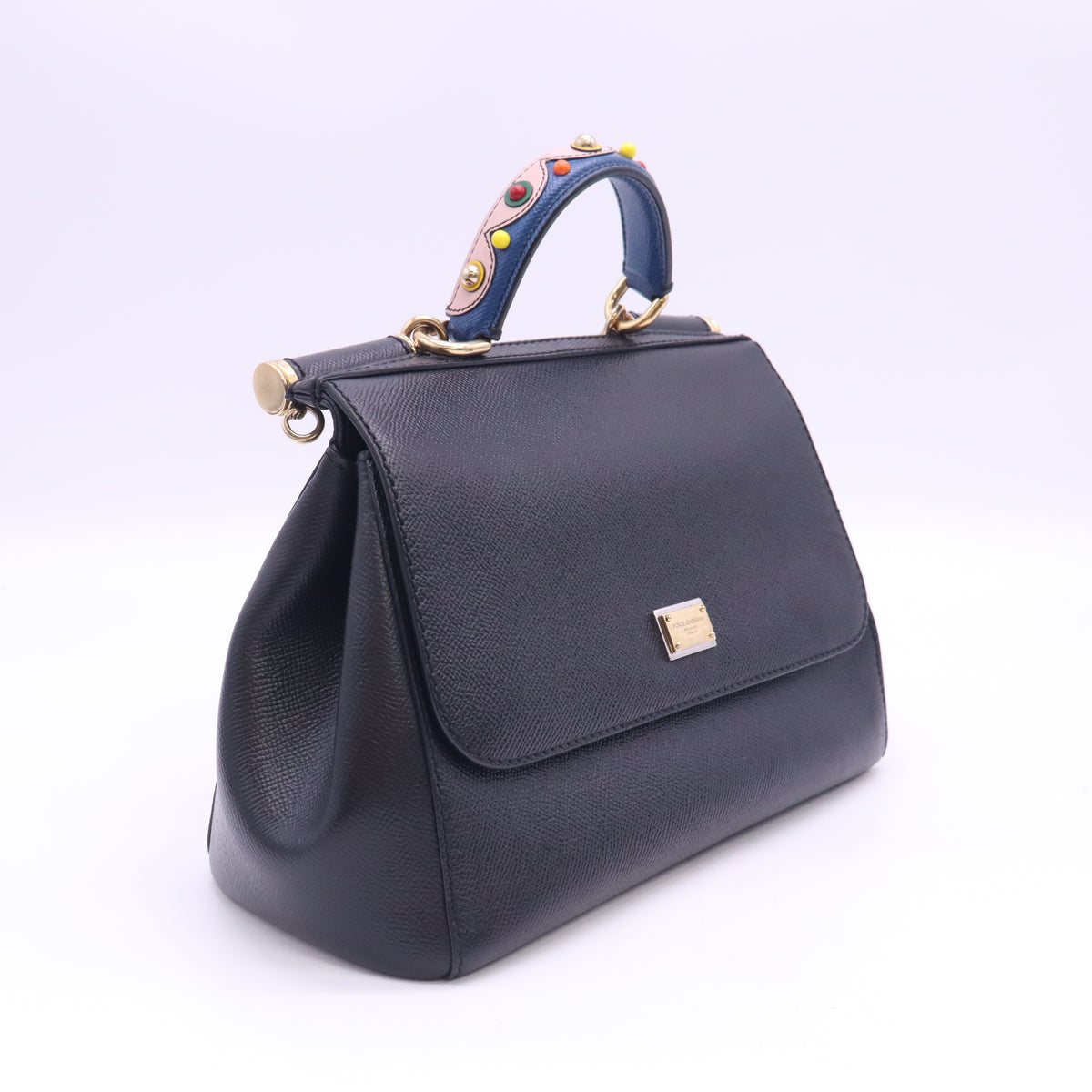 Dauphine Large Miss Sicily Satchel Black B24229