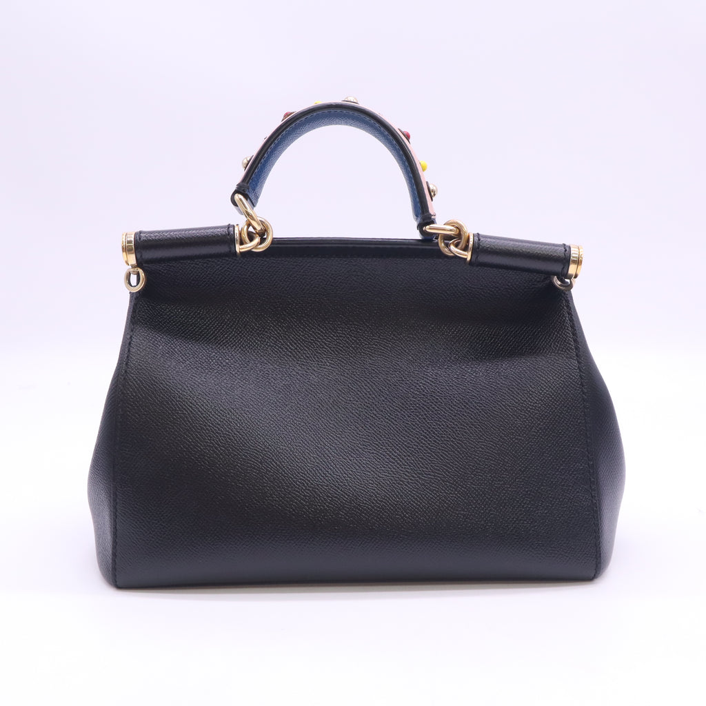 Dauphine Large Miss Sicily Satchel Black B24229