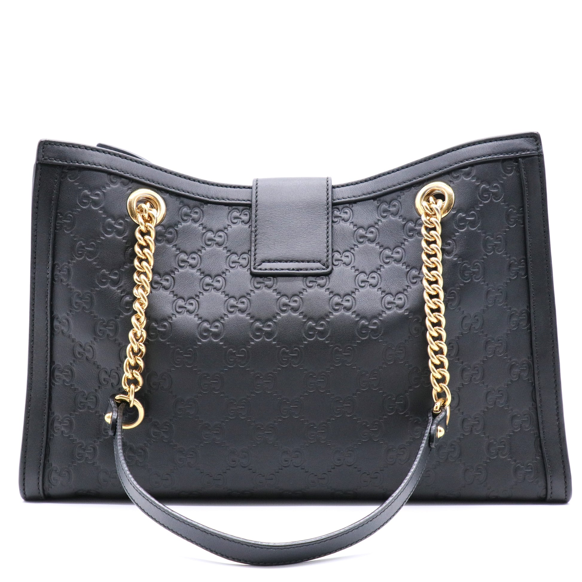 Padlock Chain Tote Guccissima Leather Medium for Gisel