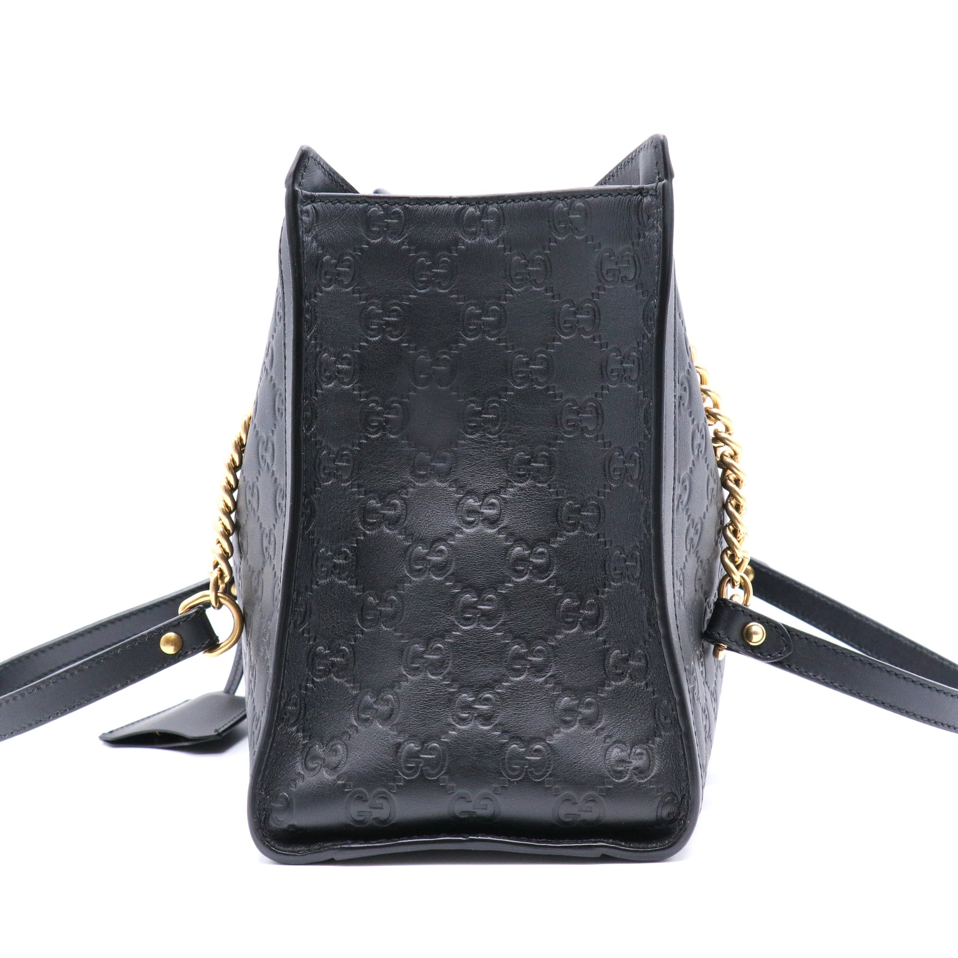 Padlock Chain Tote Guccissima Leather Medium for Gisel