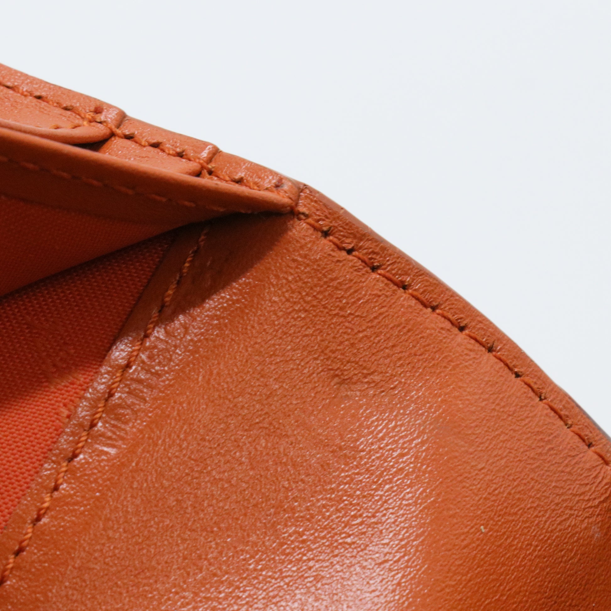Beige/Rust Haymarket Check Canvas and Leather Flap Continental Wallet