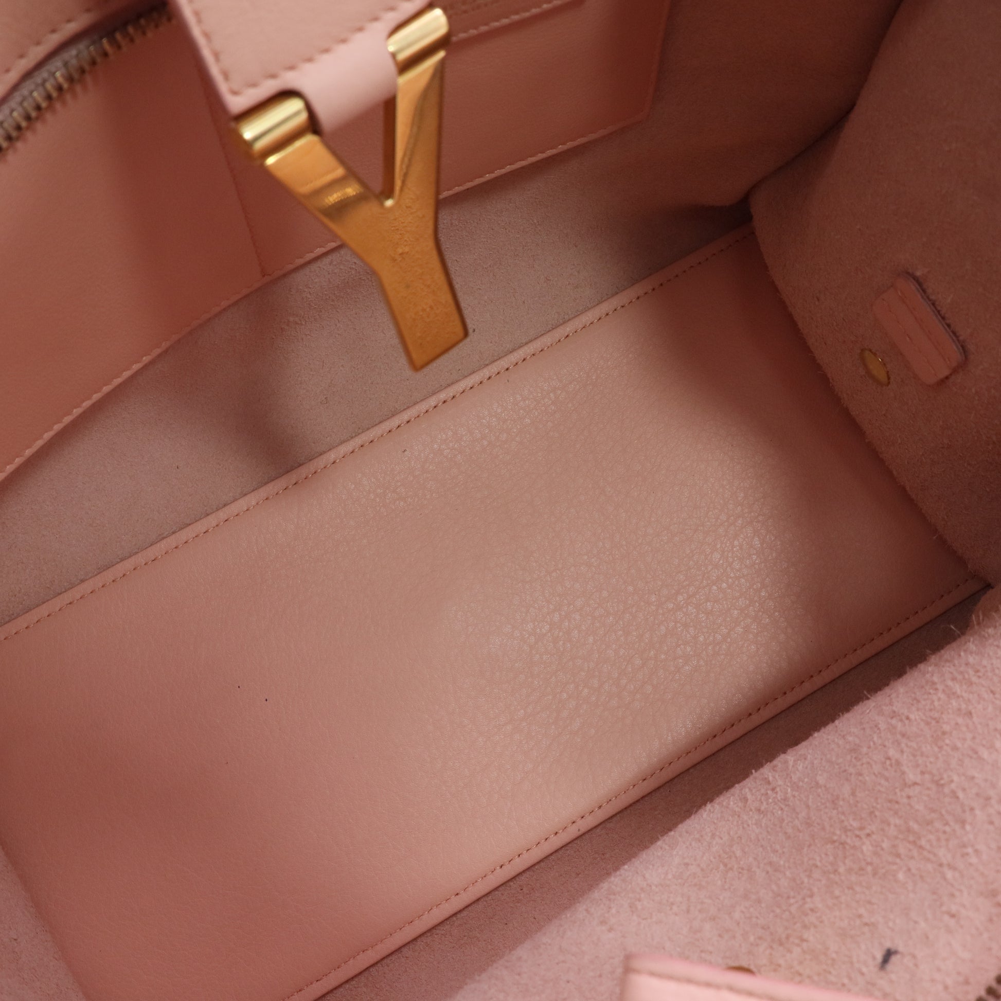 Calfskin Monogram Small Cabas Pale Blush twins