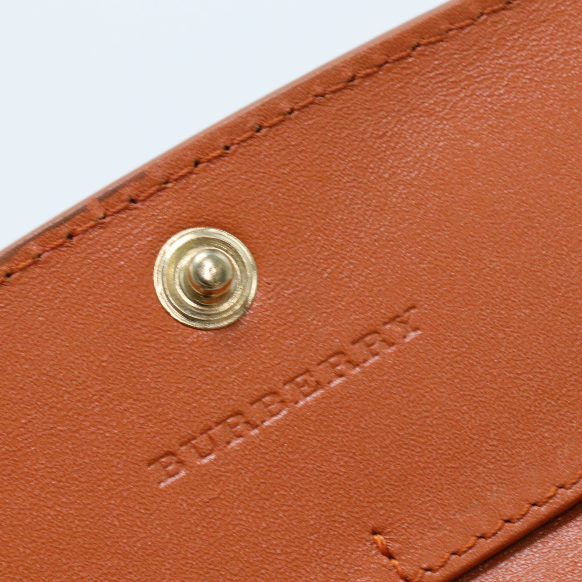 Beige/Rust Haymarket Check Canvas and Leather Flap Continental Wallet