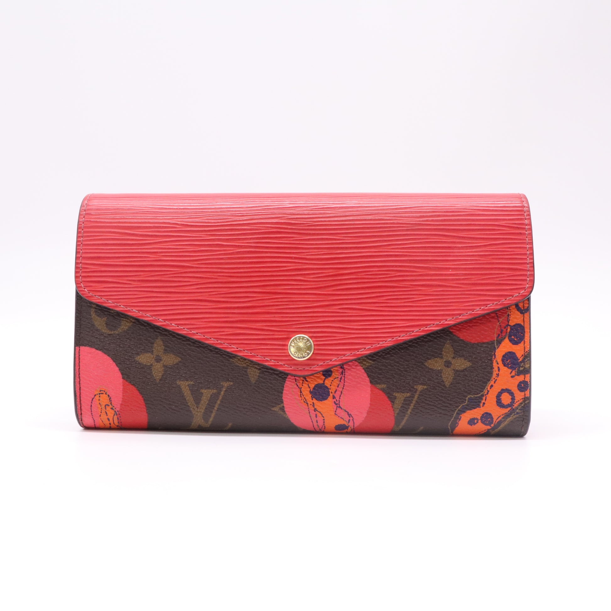 Louis Vuitton Limited Edition Monogram Ramages and Epi Leather Sarah Wallet W22318