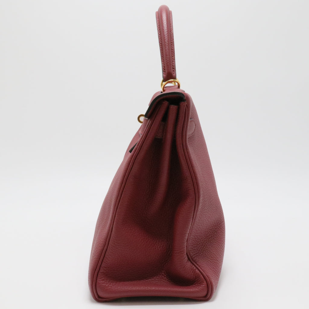Kelly 32 Togo Leather Gold Hardware K1-Rouge Grenat