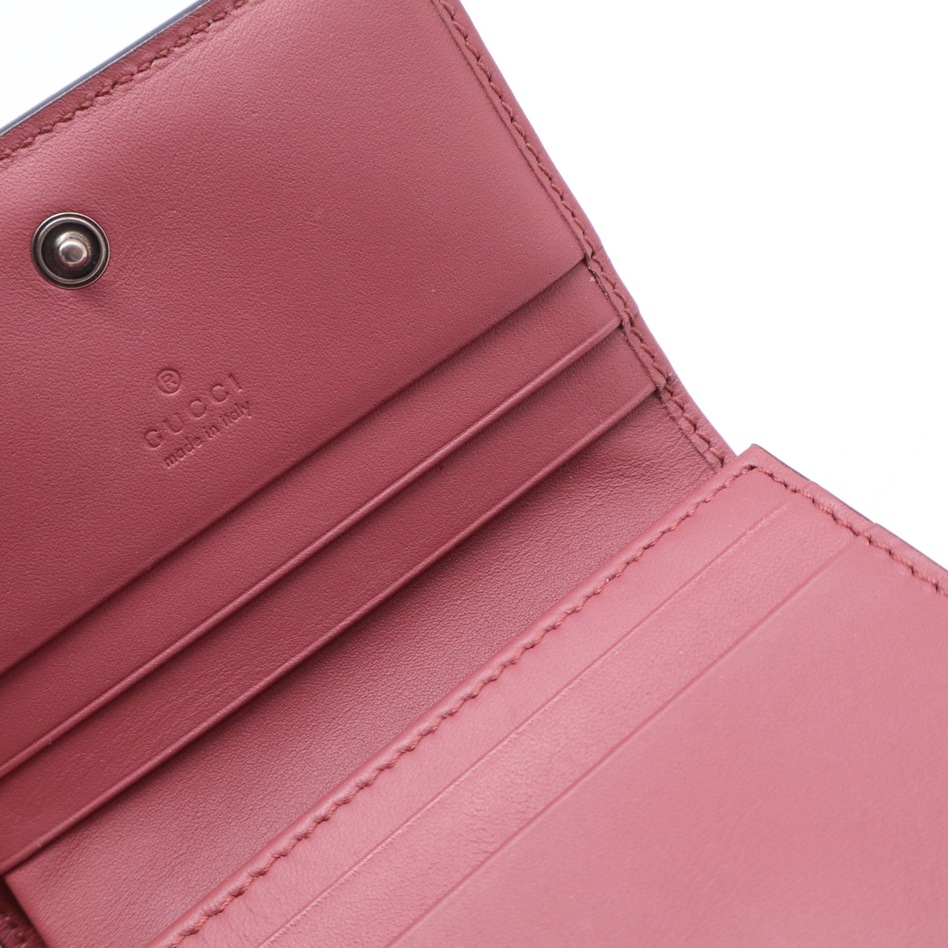 Gucci GG Blooms Supreme French Flap Wallet W21061