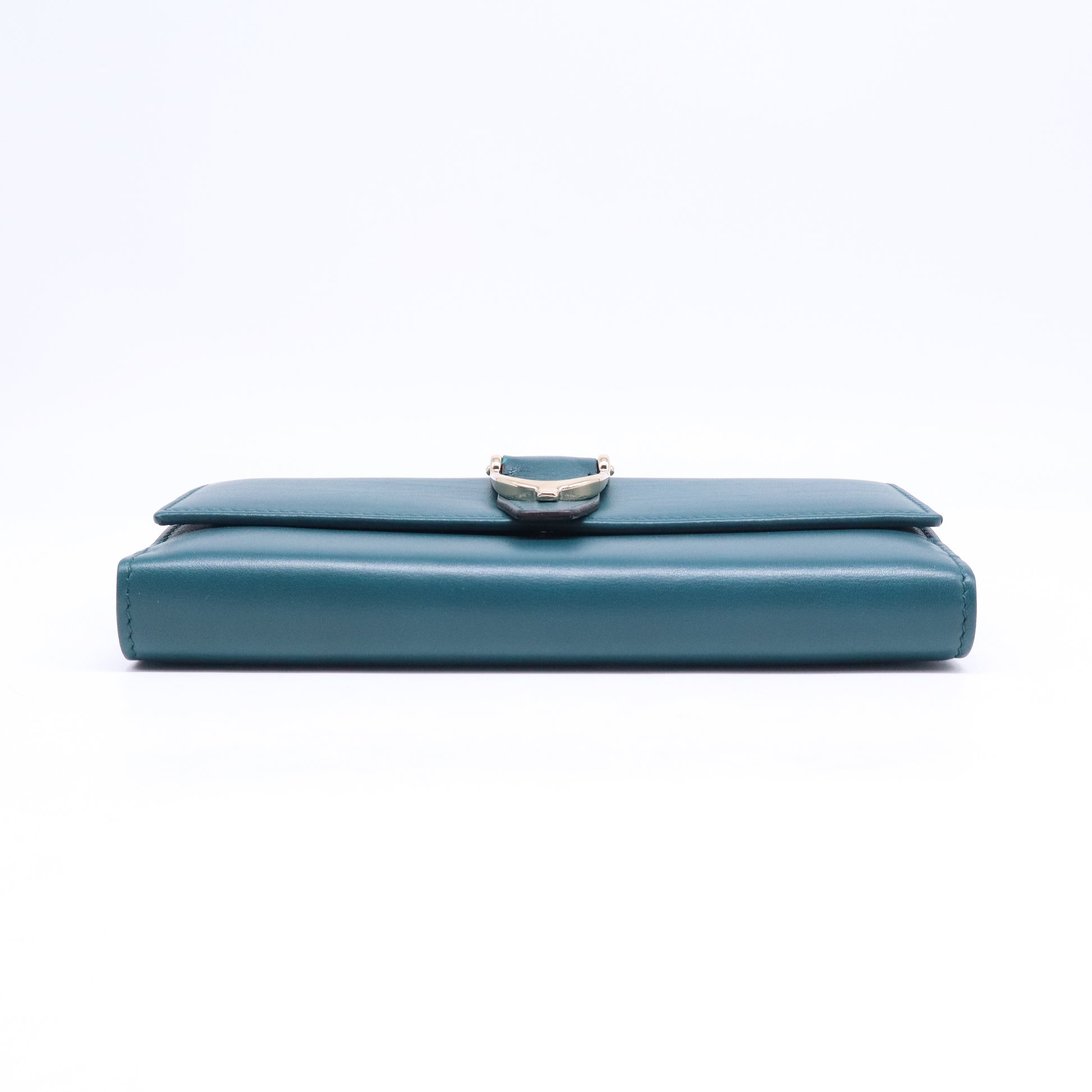 Gucci Bright Diamante Stirrup Continental Wallet W21076