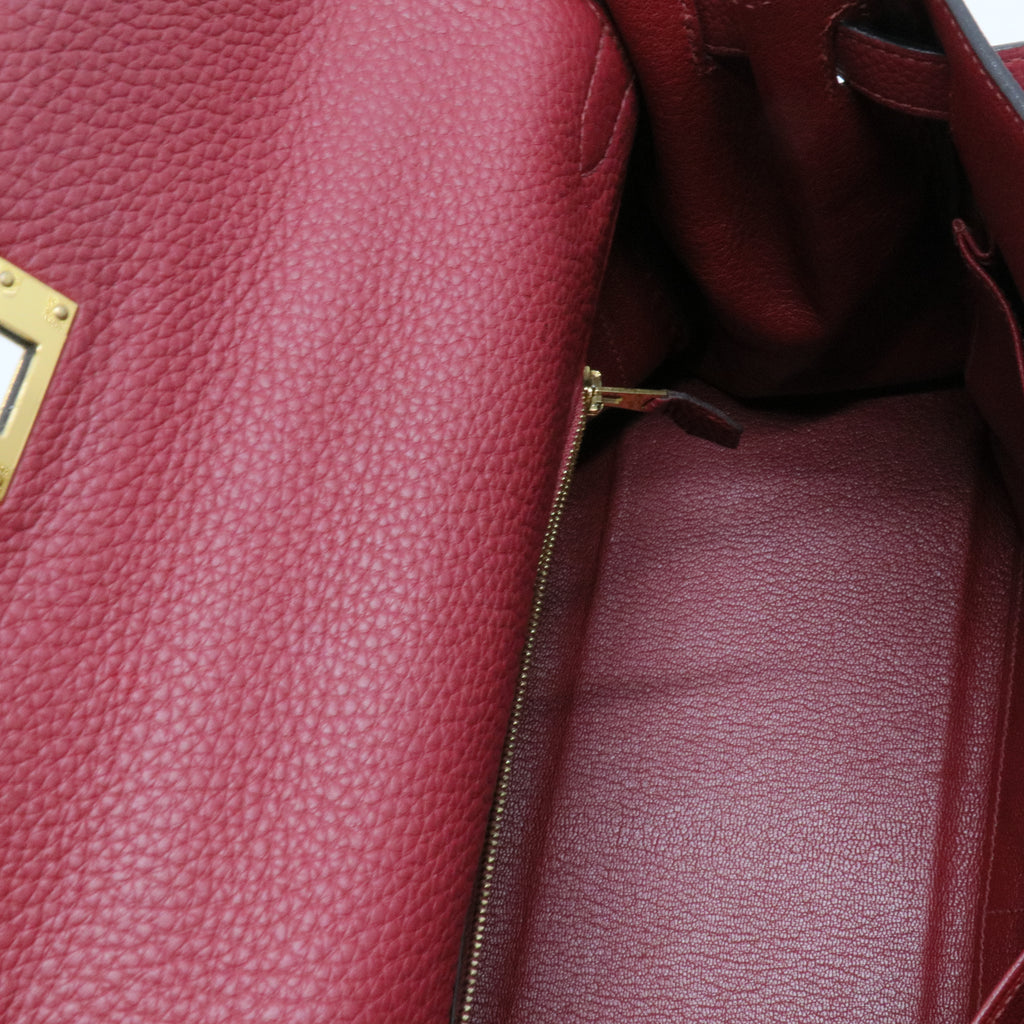 Kelly 32 Togo Leather Gold Hardware K1-Rouge Grenat