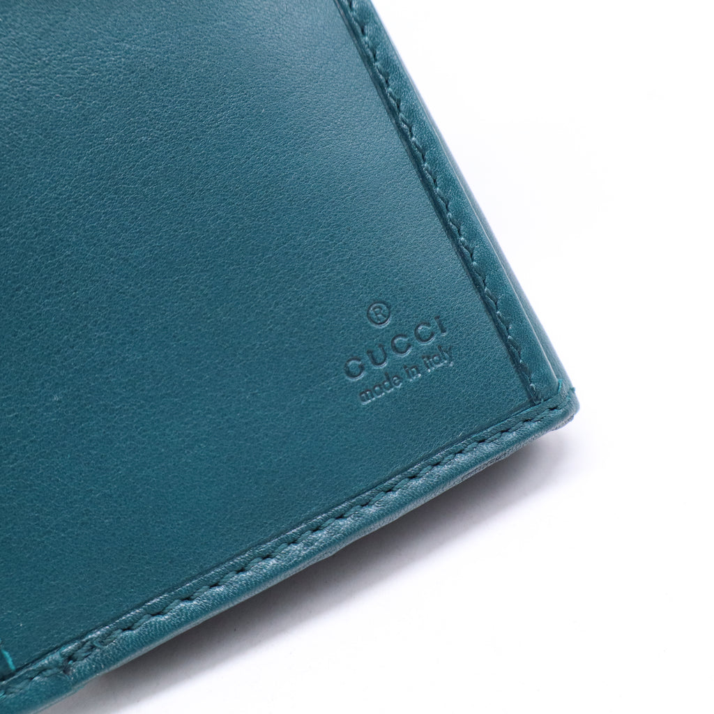 Gucci Bright Diamante Stirrup Continental Wallet W21076