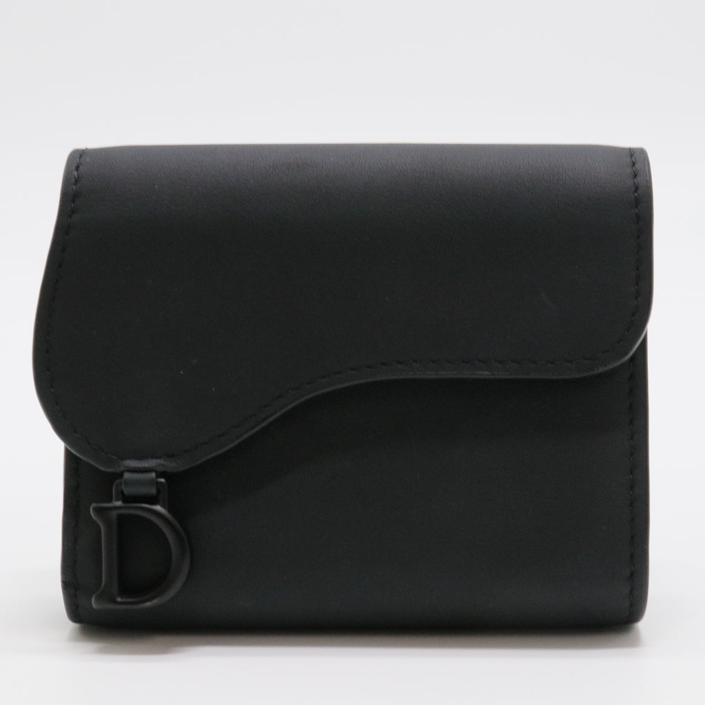 Ultra Matte Calfskin Saddle Card Holder