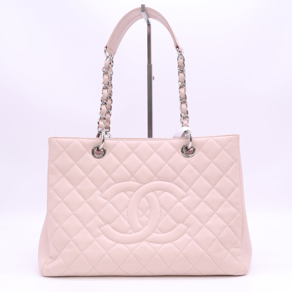 Caviar Quilted Grand Shopping Tote GST Light Pink B24604