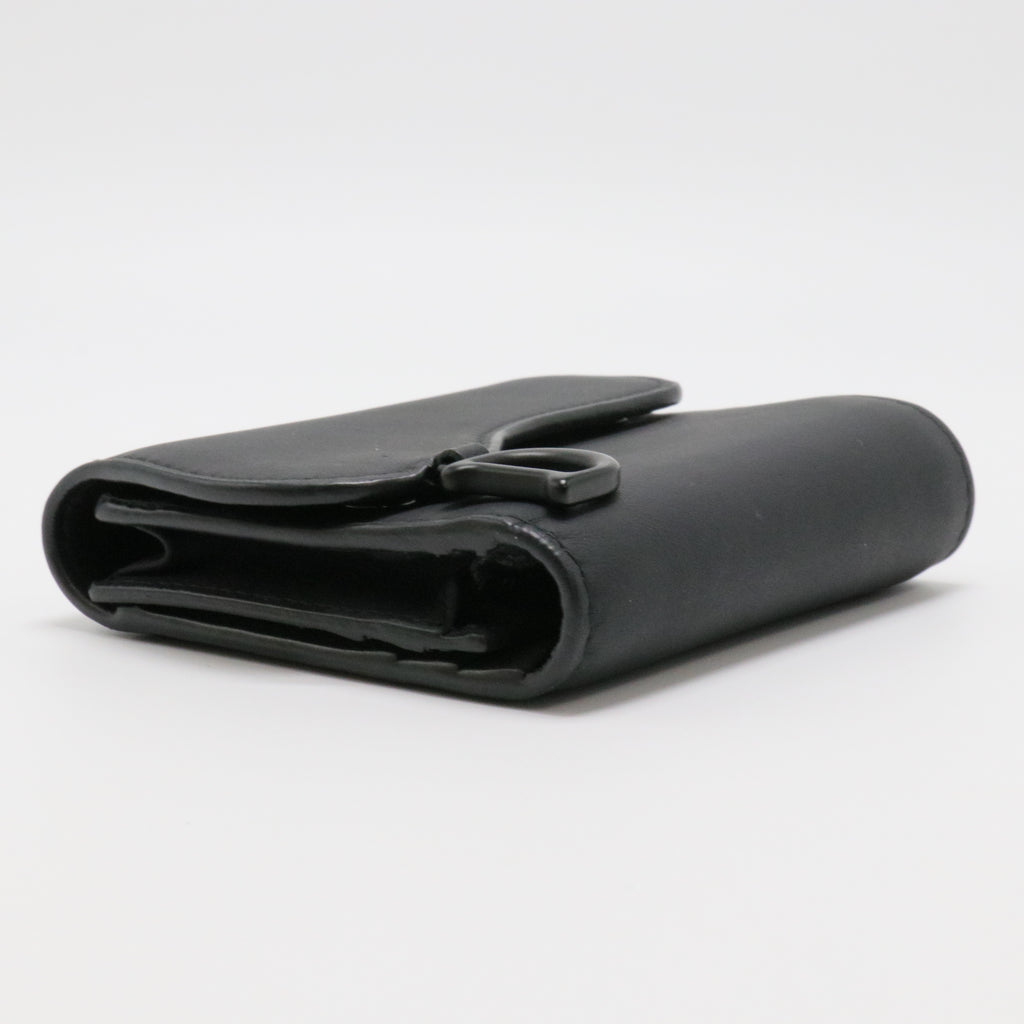 Ultra Matte Calfskin Saddle Card Holder