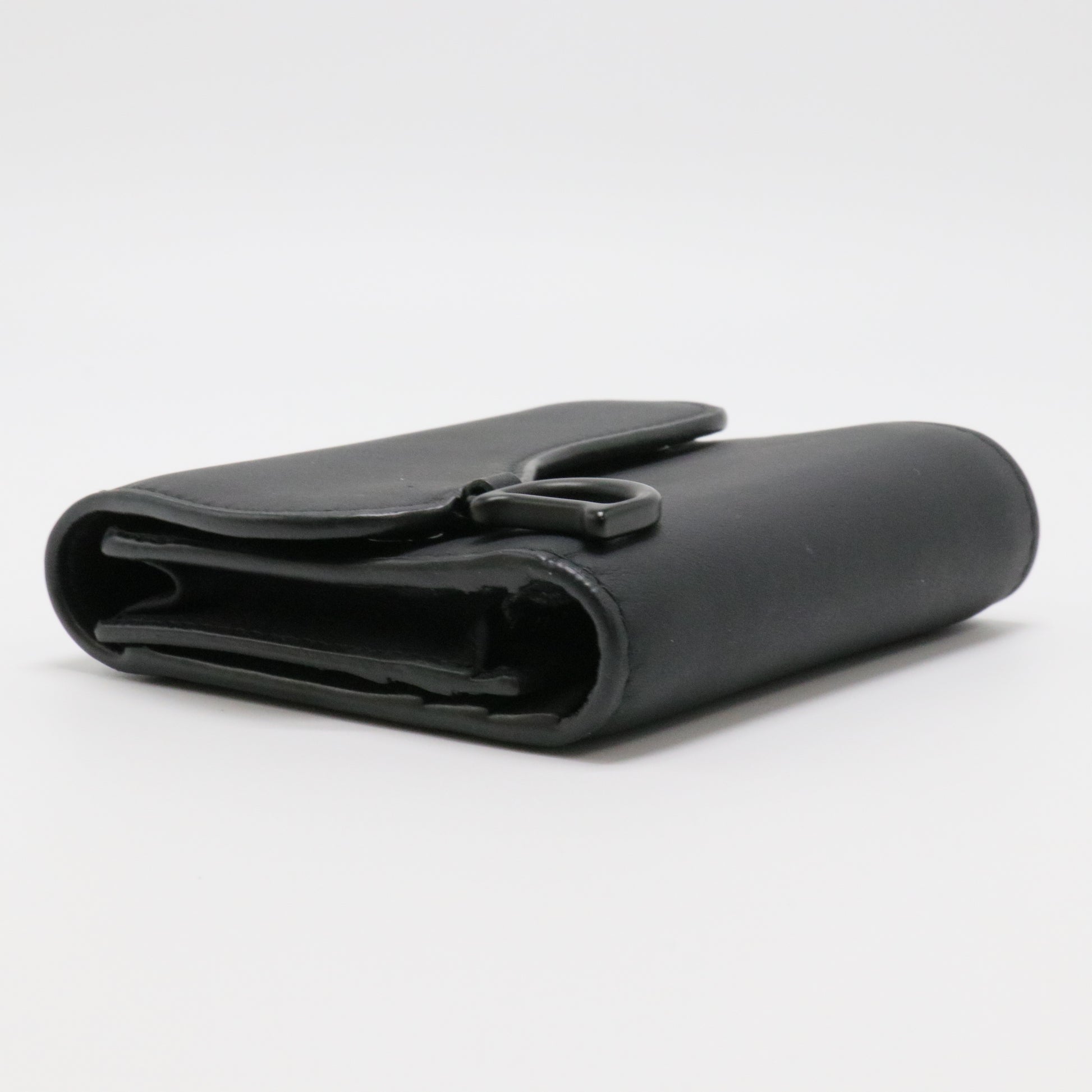 Ultra Matte Calfskin Saddle Card Holder