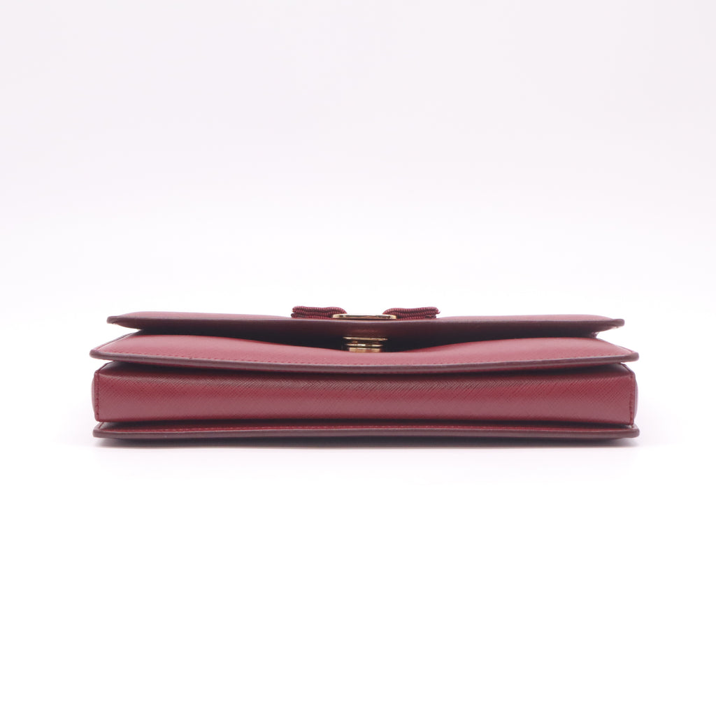 Salvatore Ferragamo Ginny Vara Bow Shoulder Bag B22636