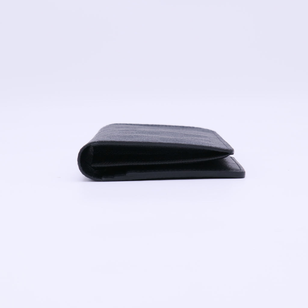 Louis Vuitton Brazza Wallet Damier Graphite Black W22378