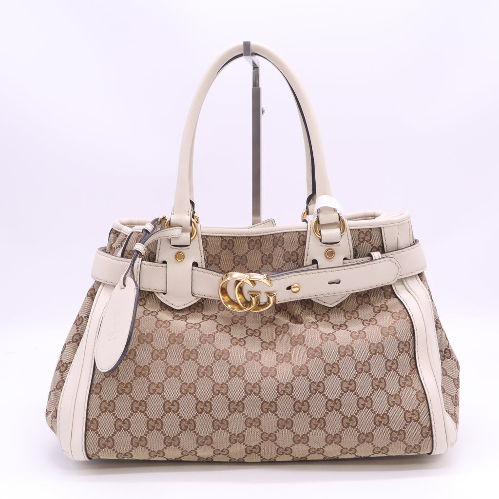 Gucci GG Canvas Running Tote Bag Twins B24459