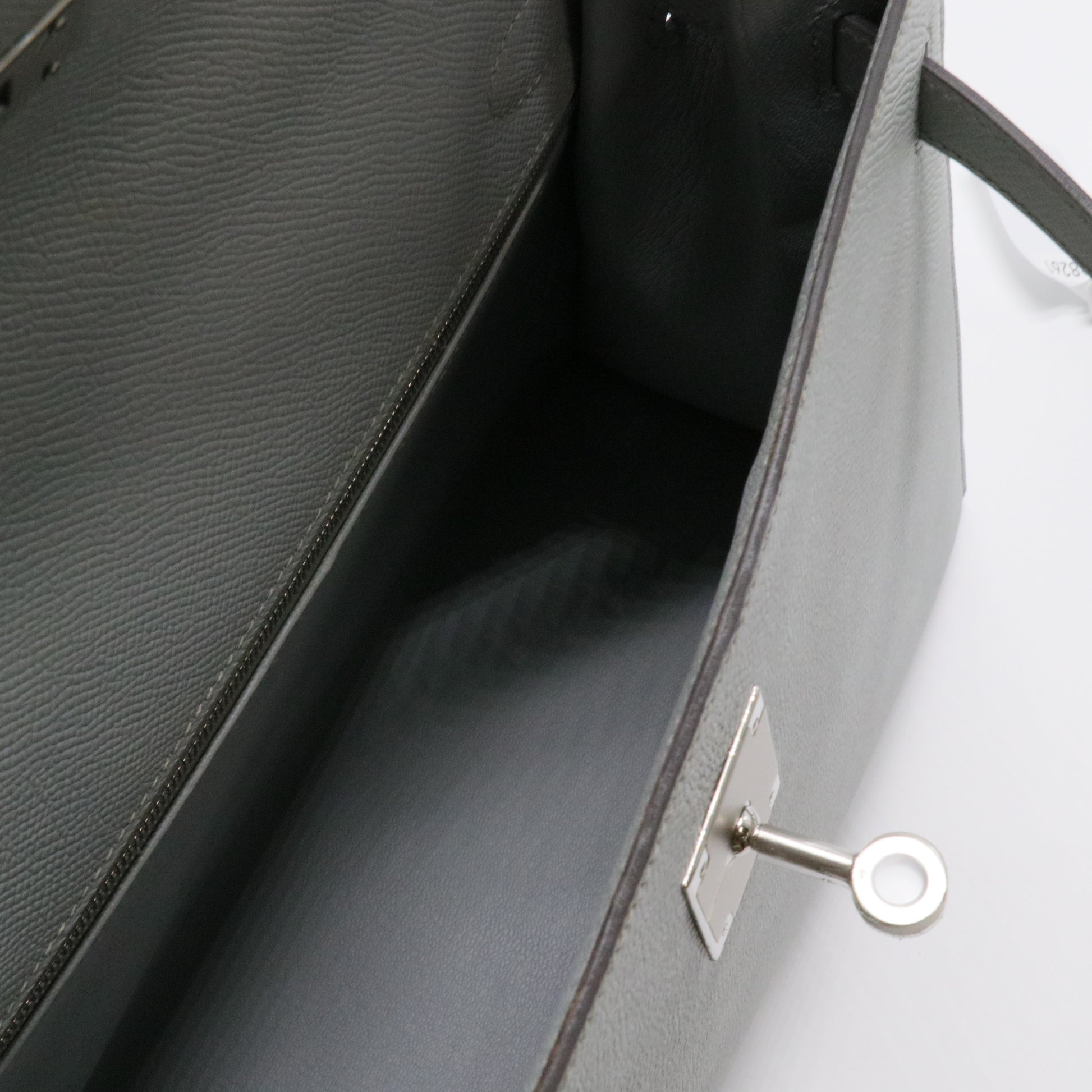 Kelly Sellier 32 Epsom Leather Palladium Hardware 8U-Bleu Glacier