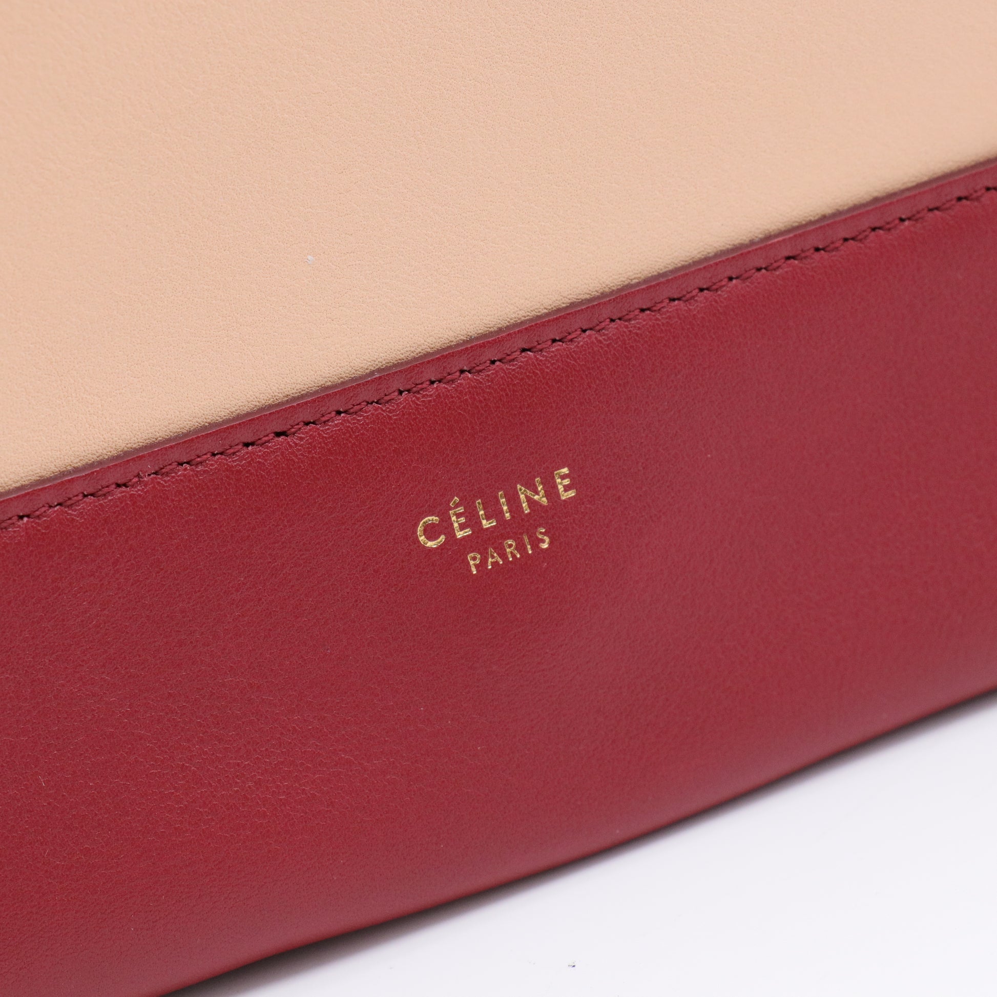 Shiny Smooth Calfskin Medium Frame Shoulder Bag Ruby Nude