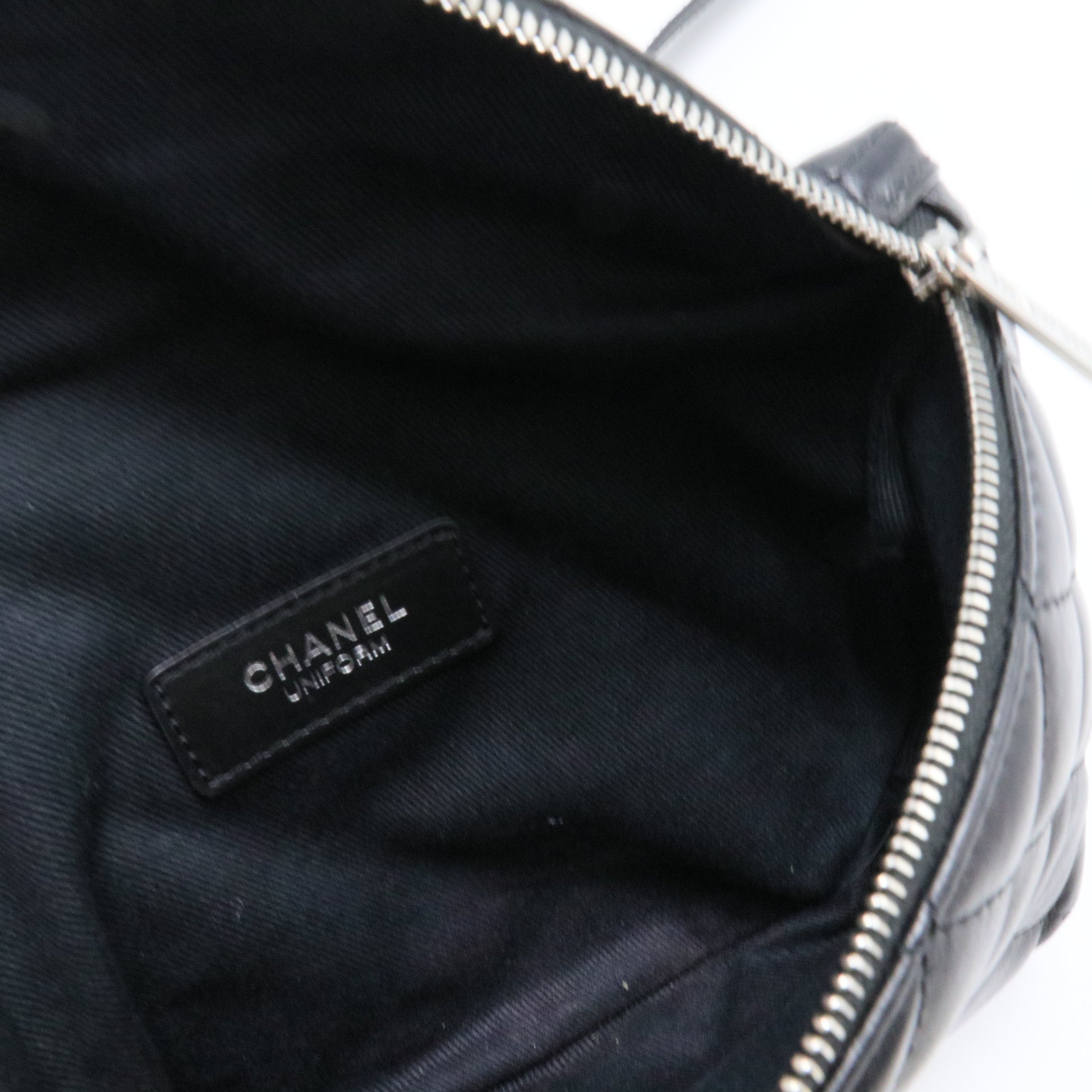 Lambskin Quilted Waist Belt Bag