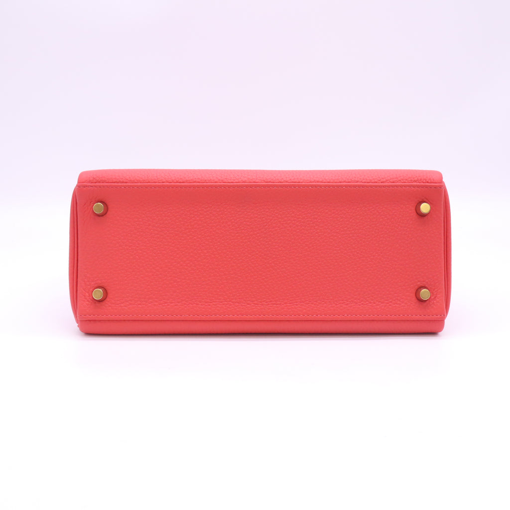 Hermes Taurillon Clemence Kelly Retourne 28 Bougainvillea B24565