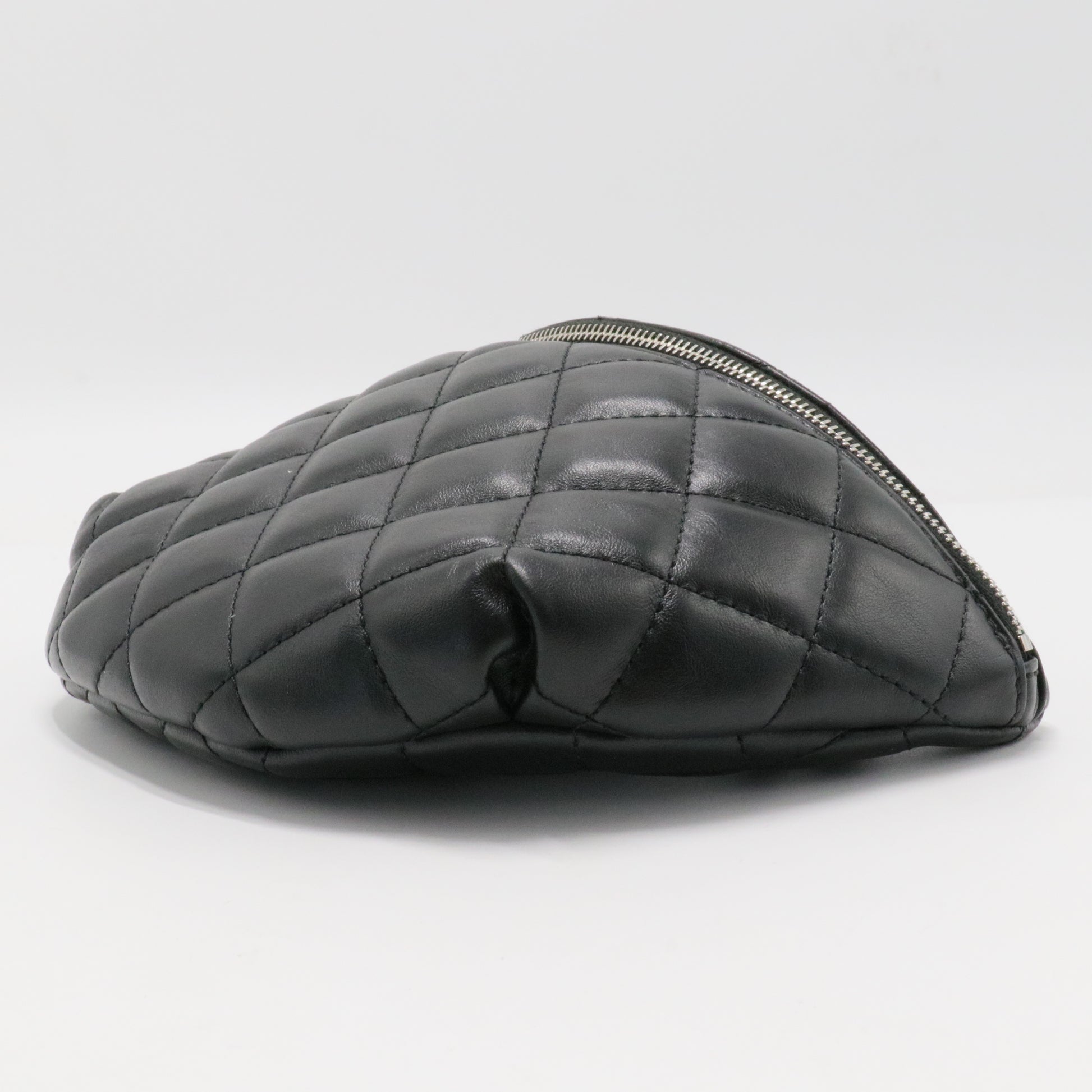 Lambskin Quilted Waist Belt Bag