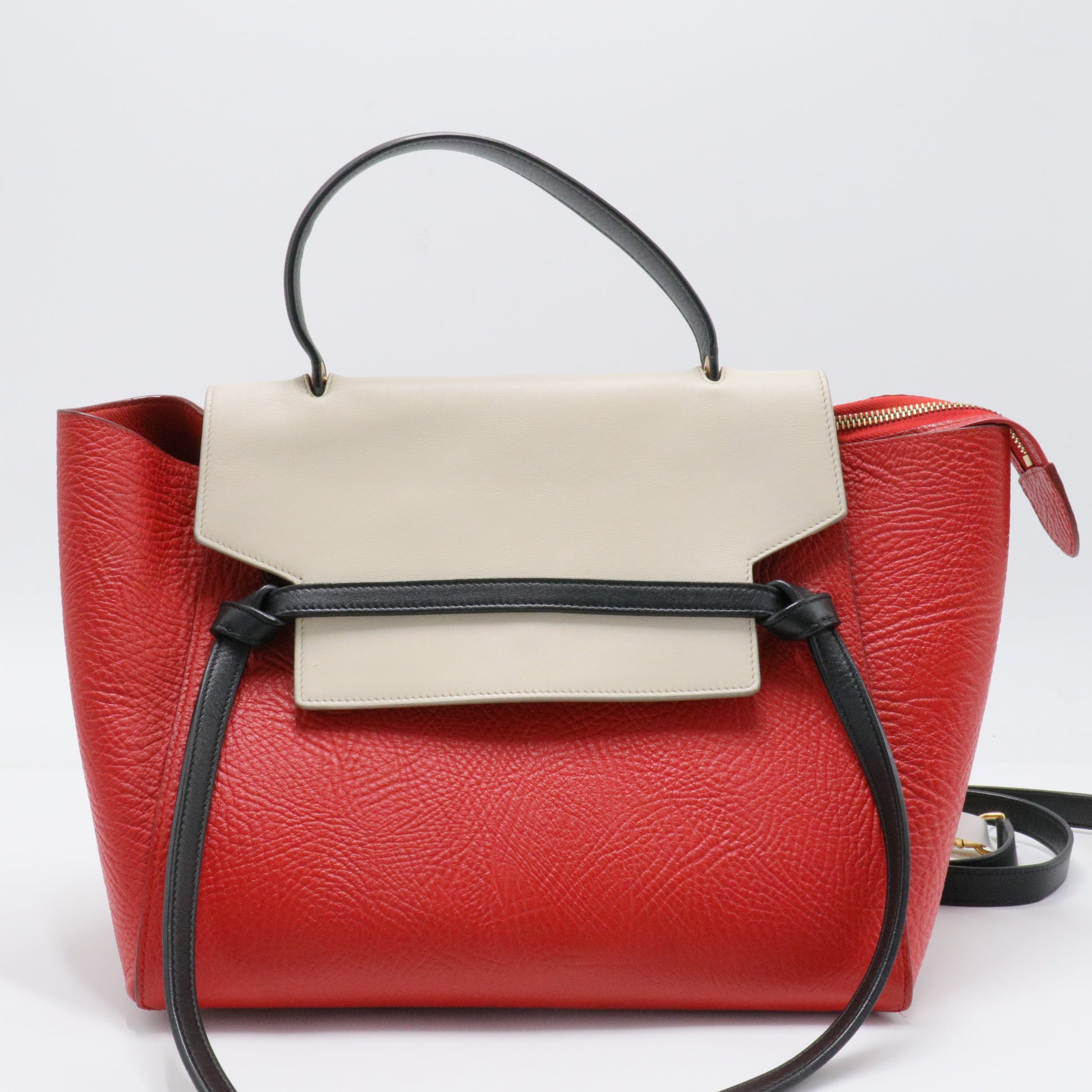 Tricolor Belt Bag Leather Mini
