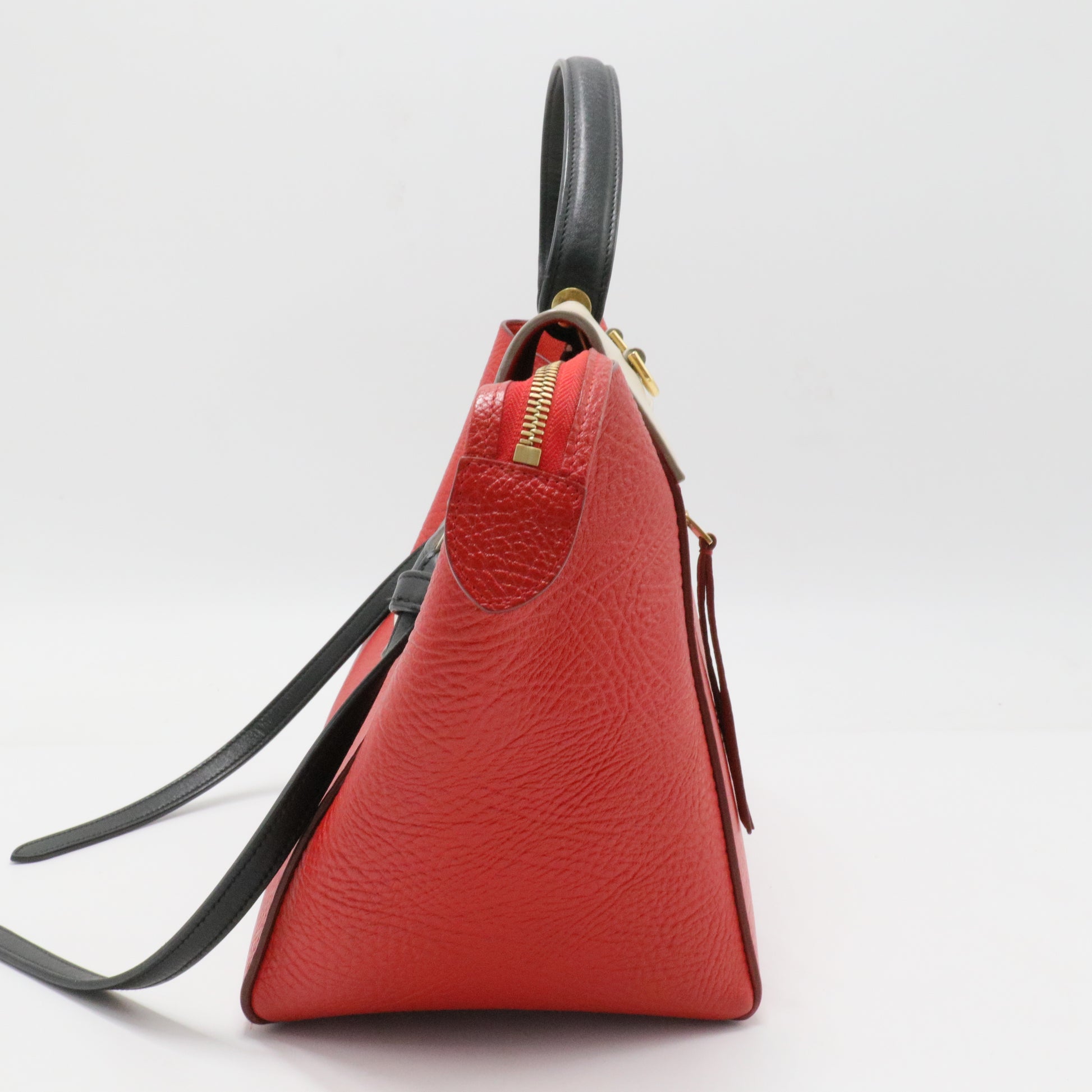 Tricolor Belt Bag Leather Mini