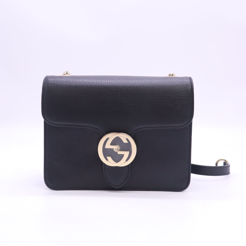 Gucci Dollar Calfskin Small Interlocking G Shoulder Bag B24400