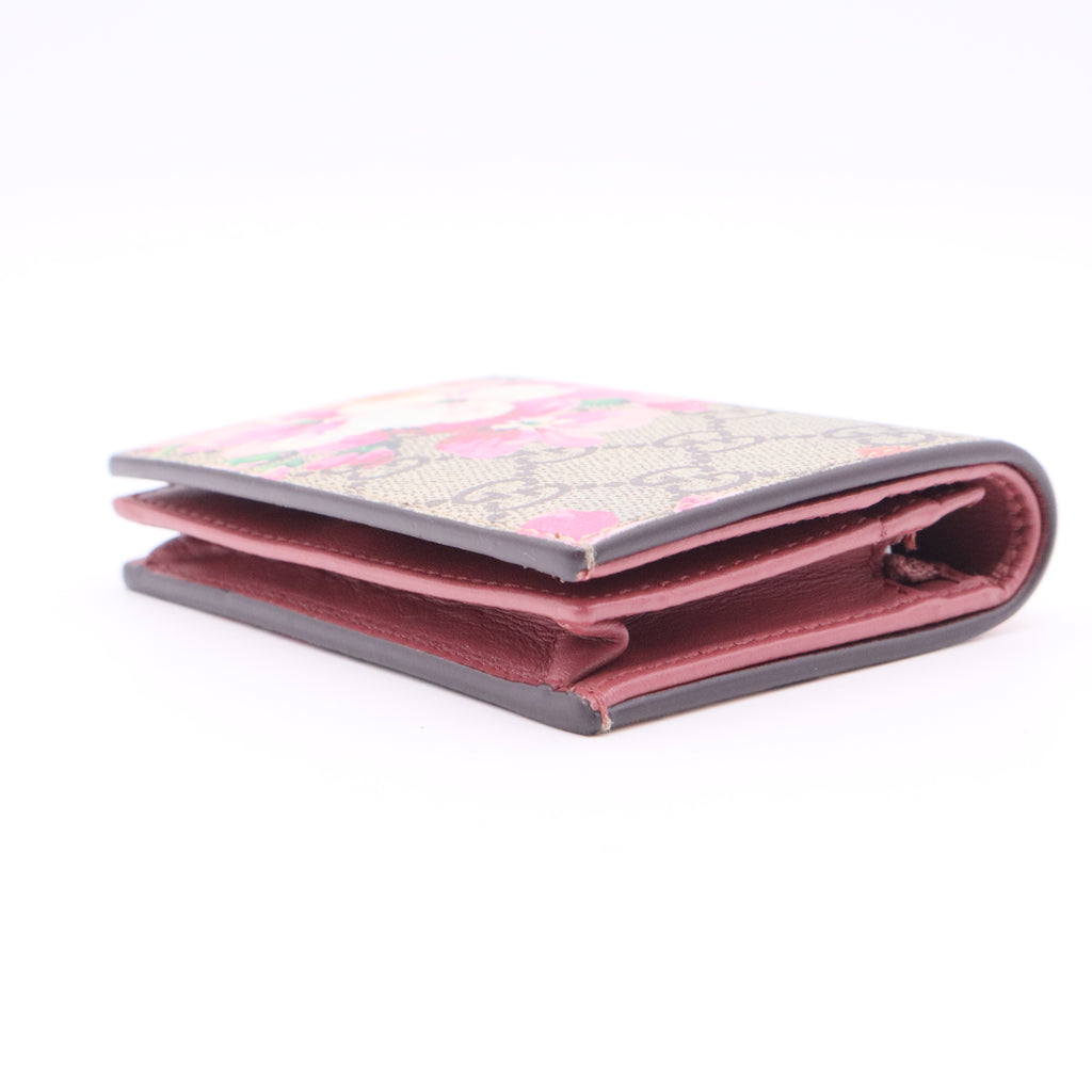 GG Supreme Canvas Blooms Card Case