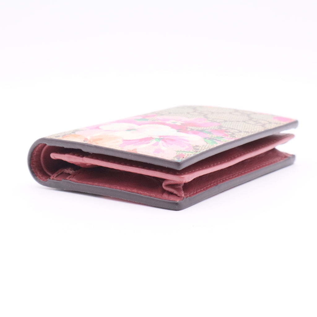GG Supreme Canvas Blooms Card Case