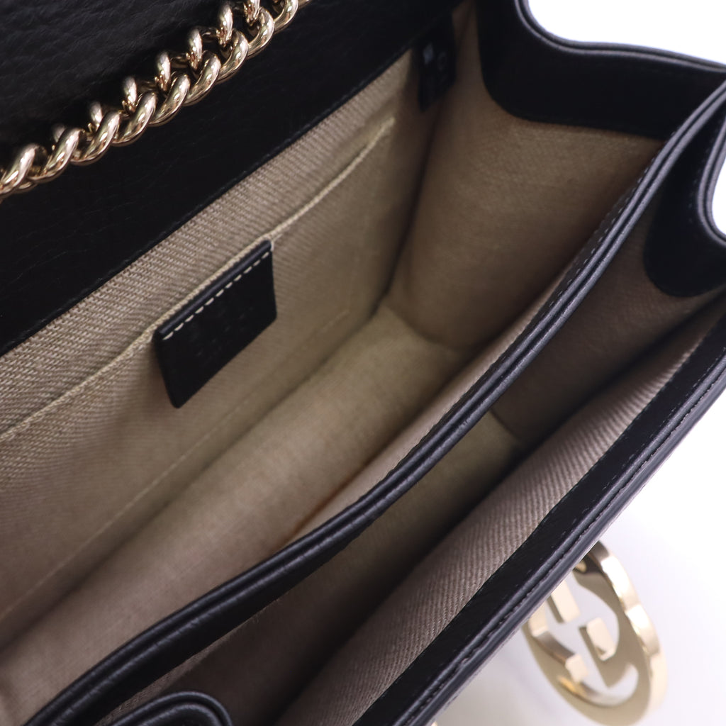 Gucci Dollar Calfskin Small Interlocking G Shoulder Bag B24400