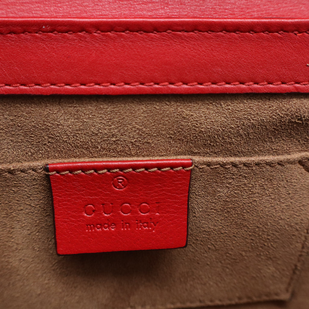 Padlock Shoulder Bag GG Coated Canvas and Leather Small