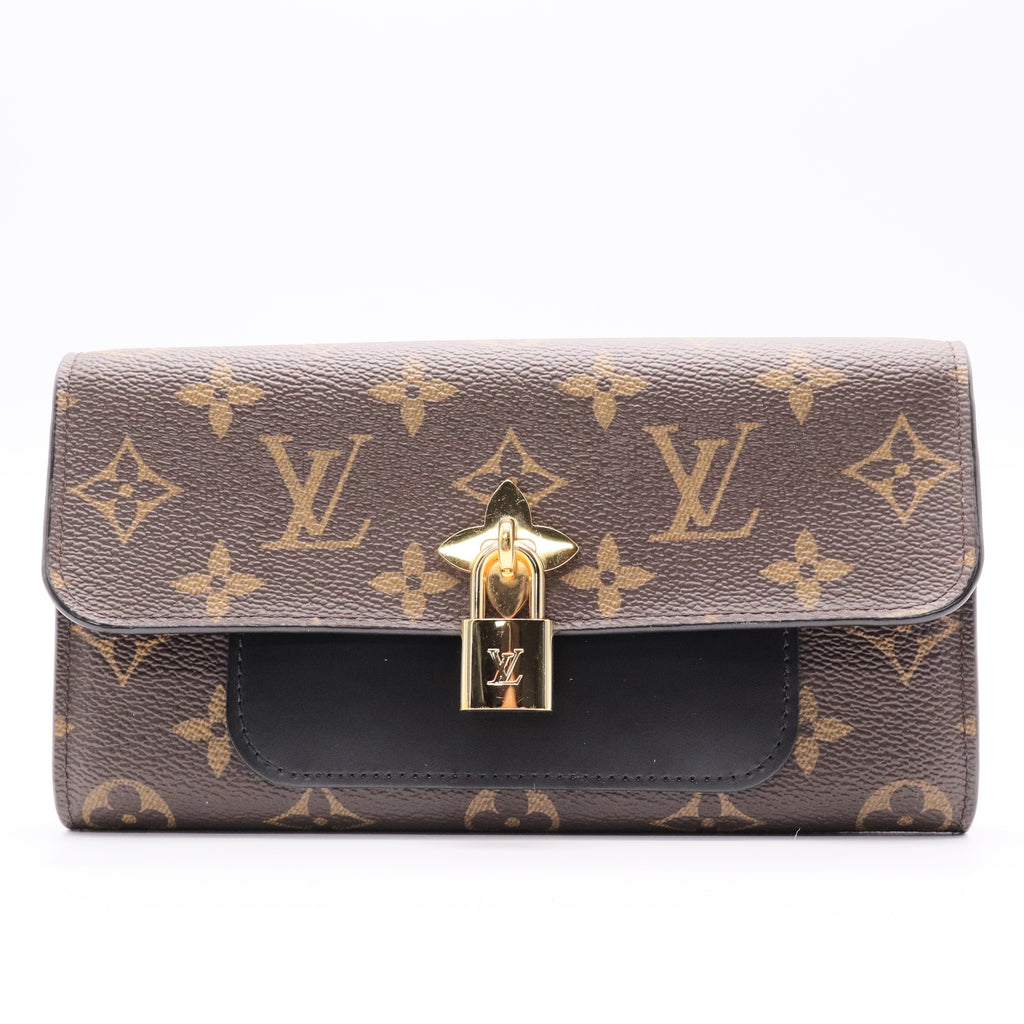Flower Wallet Monogram Canvas Wallet Twins